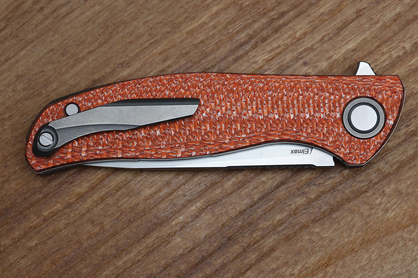 SHIROGOROV F3 - ELMAX BLADE - ORANGE ALUTEX HANDLE - MRBS