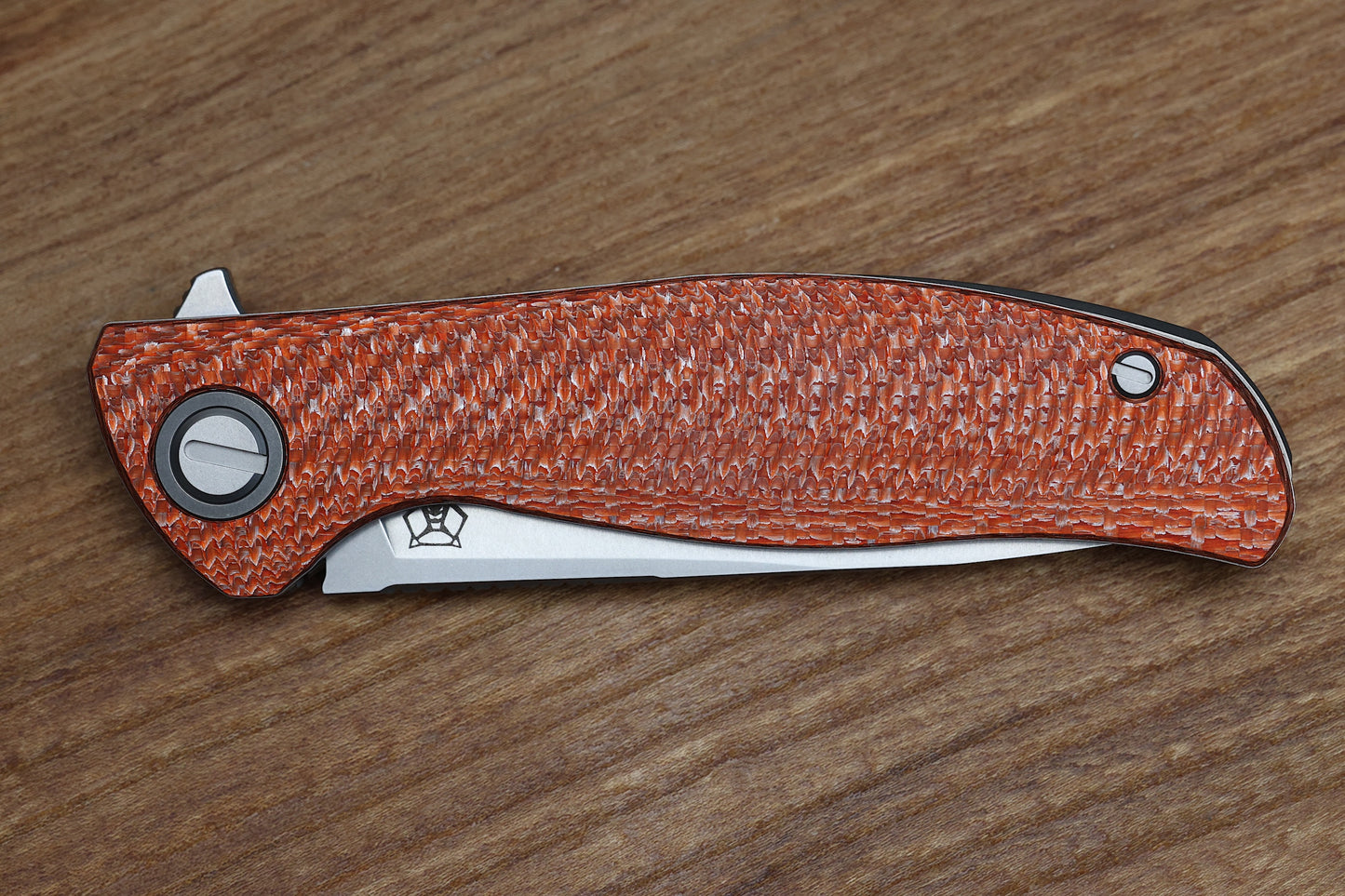 SHIROGOROV F3 - ELMAX BLADE - ORANGE ALUTEX HANDLE - MRBS