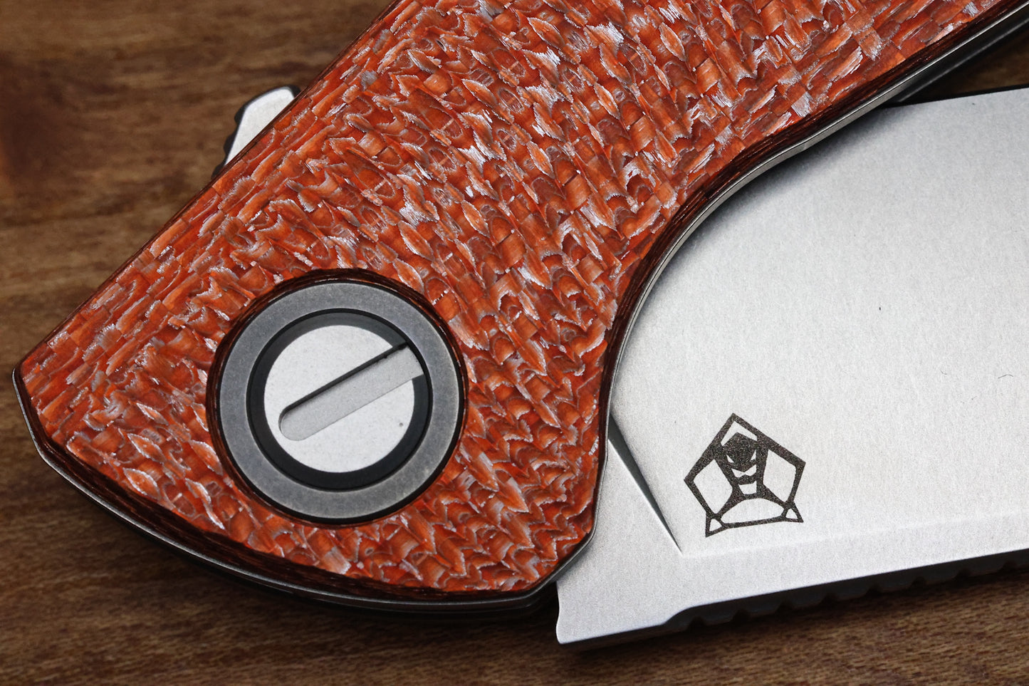 SHIROGOROV F3 - ELMAX BLADE - ORANGE ALUTEX HANDLE - MRBS