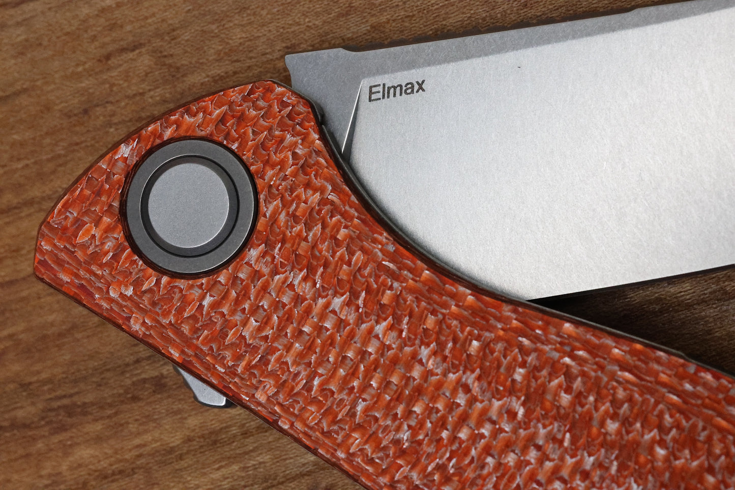 SHIROGOROV F3 - ELMAX BLADE - ORANGE ALUTEX HANDLE - MRBS