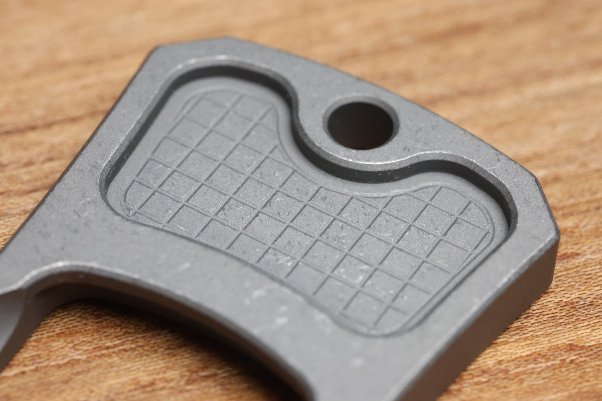 STANG BLADEWORKS BAR TAB FRAG PATTERN TITANIUM