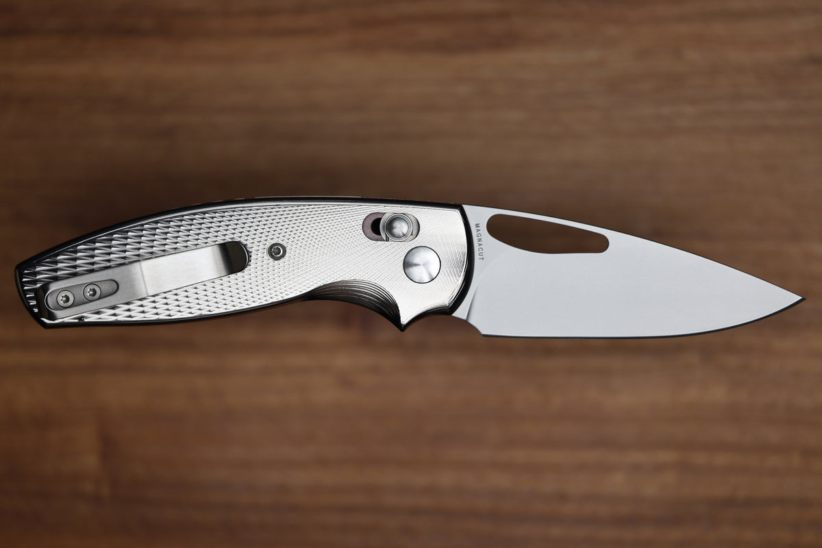 THREE RIVERS MANUFACTURING BULLDOG REV B RIVER-LOK LIZARD SKIN TITANIUM MAGNACUT BLADE