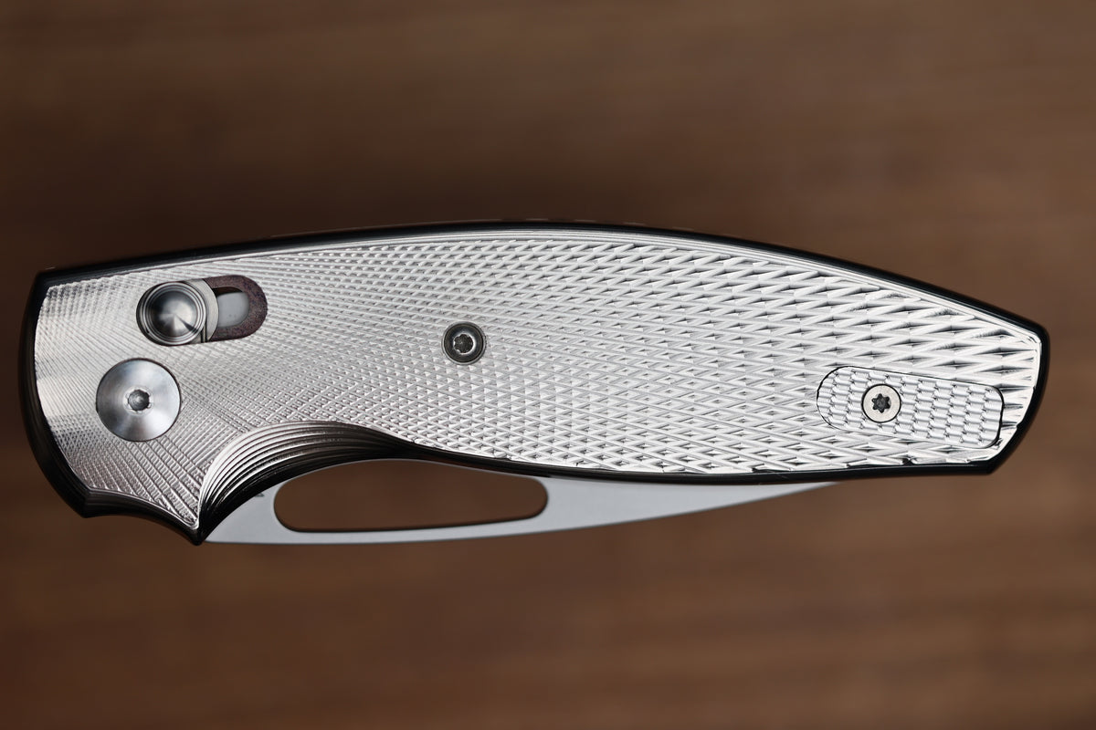 THREE RIVERS MANUFACTURING BULLDOG REV B RIVER-LOK LIZARD SKIN TITANIUM MAGNACUT BLADE