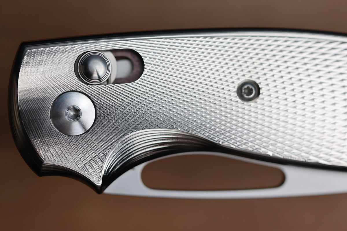THREE RIVERS MANUFACTURING BULLDOG REV B RIVER-LOK LIZARD SKIN TITANIUM MAGNACUT BLADE