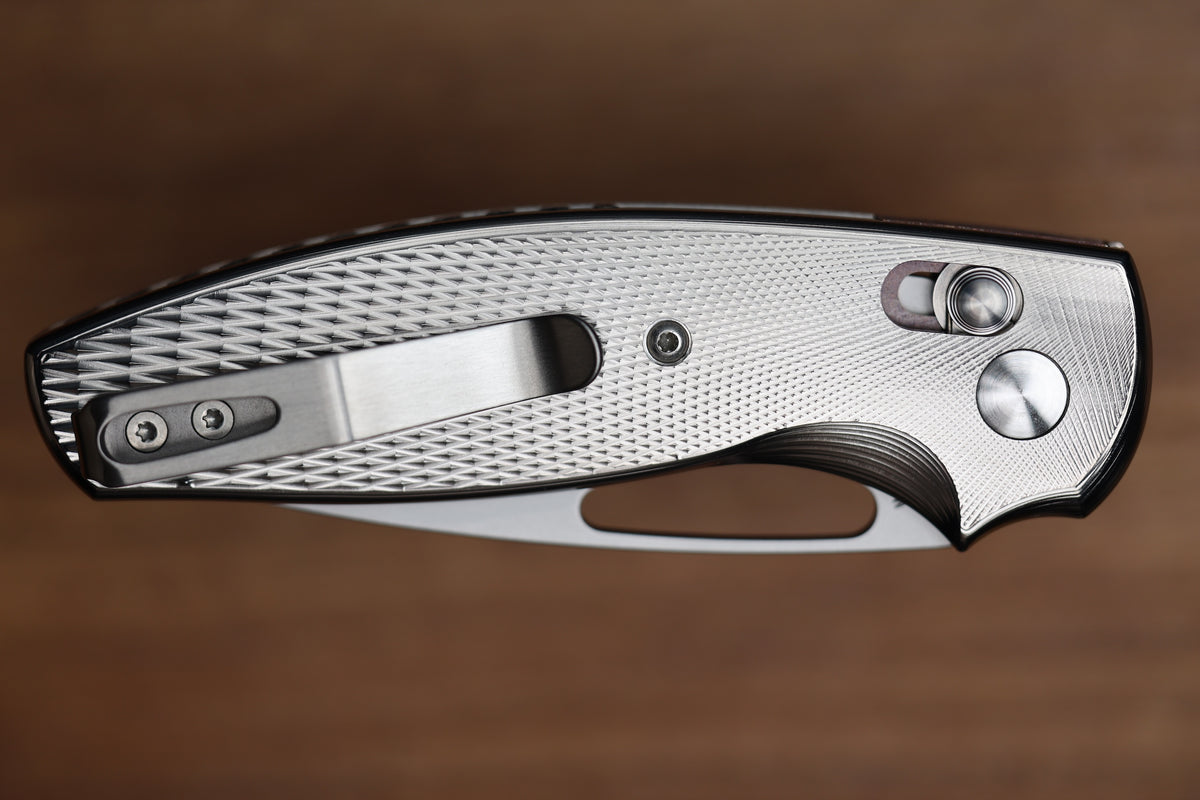 THREE RIVERS MANUFACTURING BULLDOG REV B RIVER-LOK LIZARD SKIN TITANIUM MAGNACUT BLADE