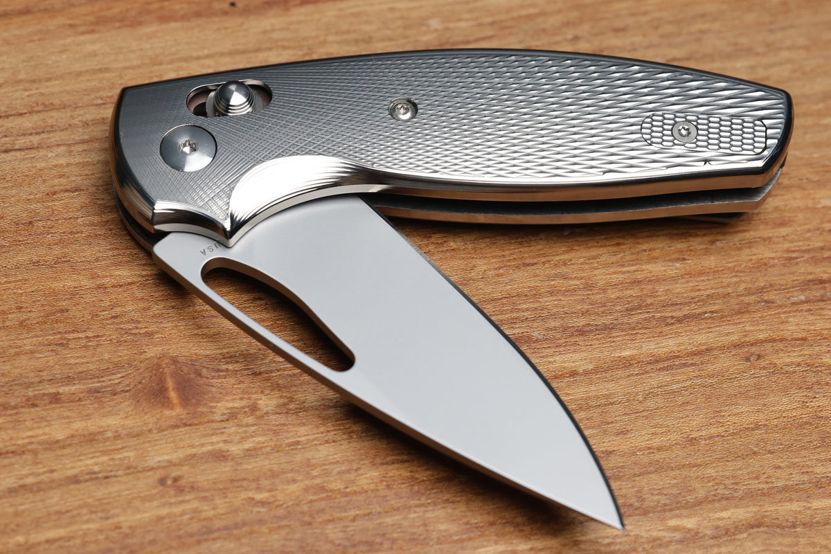 THREE RIVERS MANUFACTURING BULLDOG REV B RIVER-LOK LIZARD SKIN TITANIUM MAGNACUT BLADE