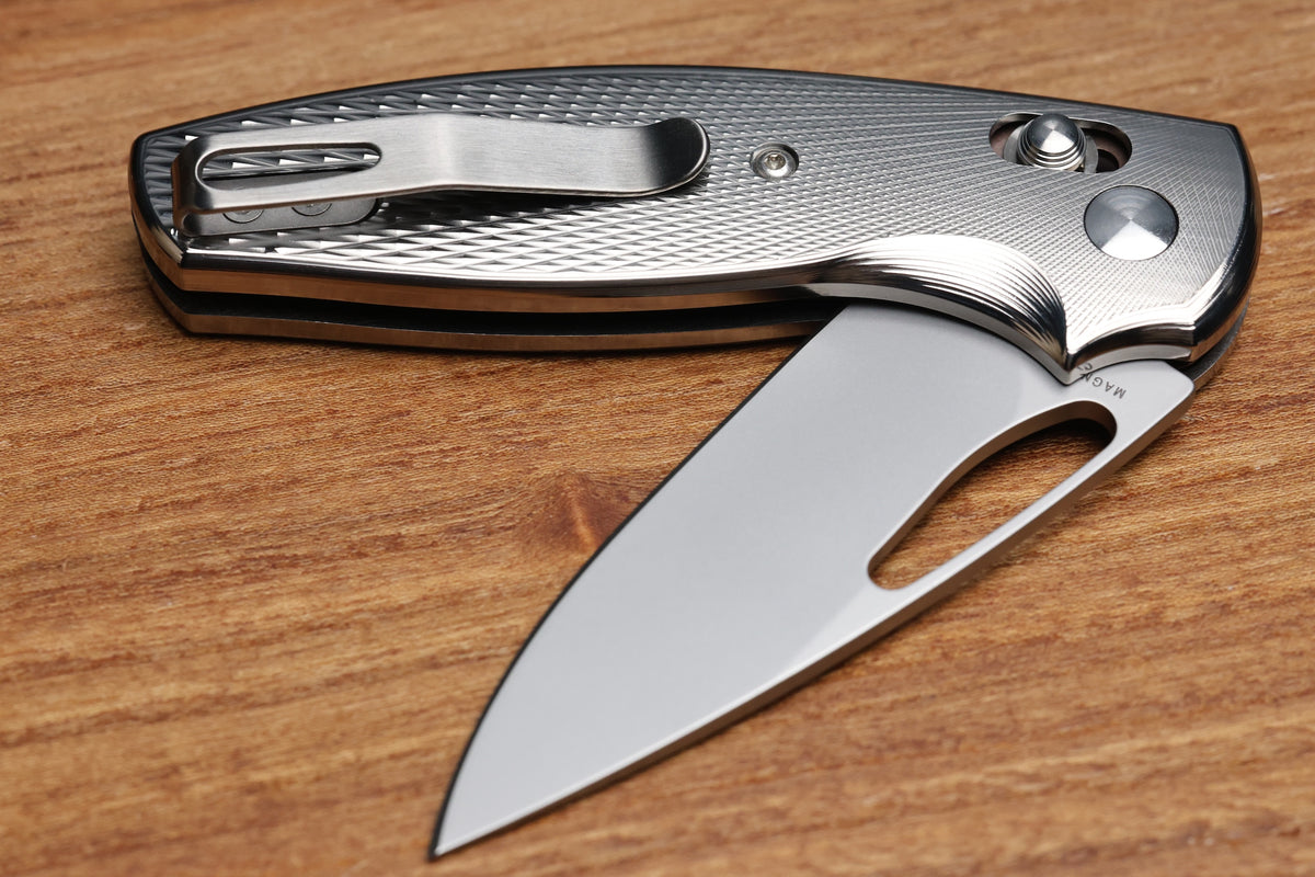THREE RIVERS MANUFACTURING BULLDOG REV B RIVER-LOK LIZARD SKIN TITANIUM MAGNACUT BLADE