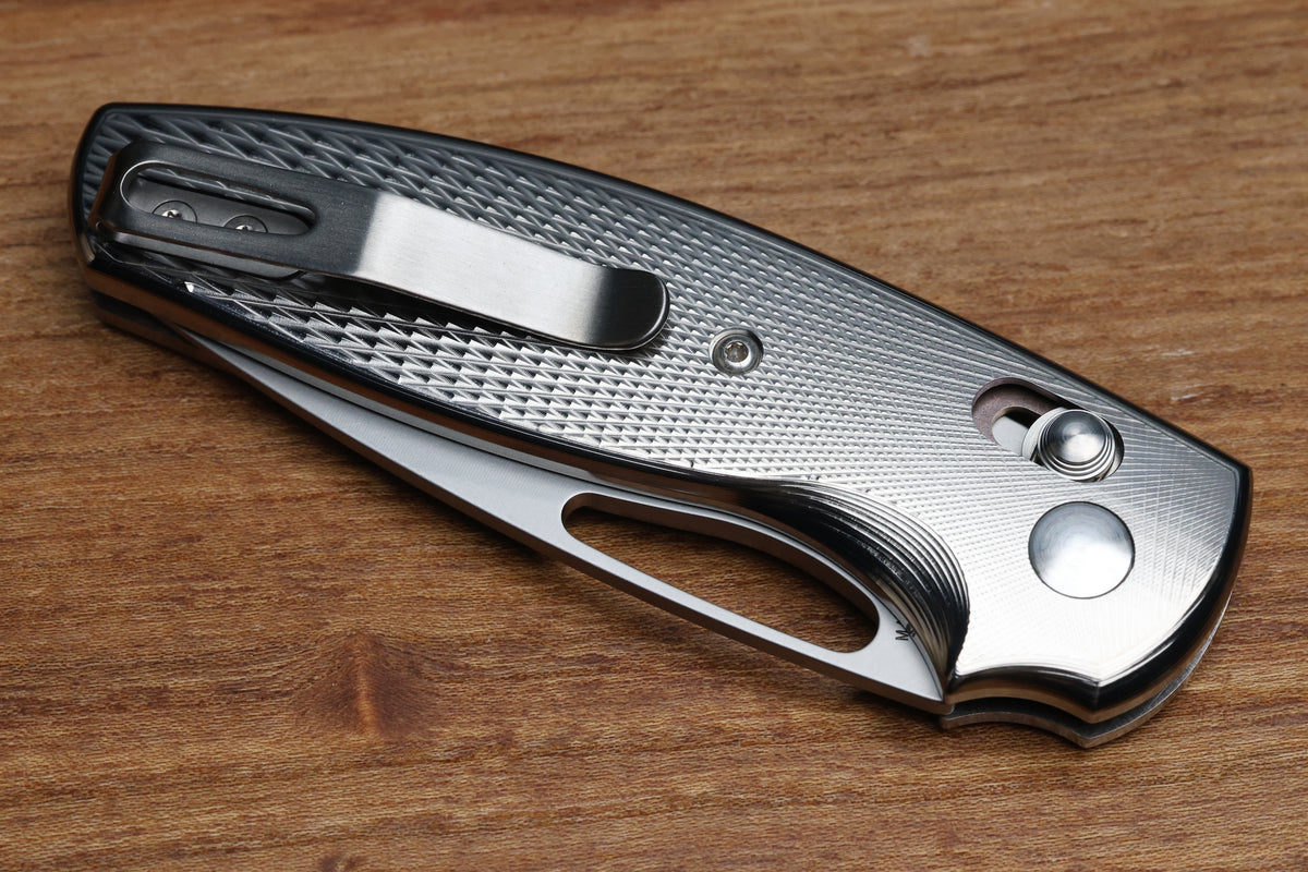 THREE RIVERS MANUFACTURING BULLDOG REV B RIVER-LOK LIZARD SKIN TITANIUM MAGNACUT BLADE