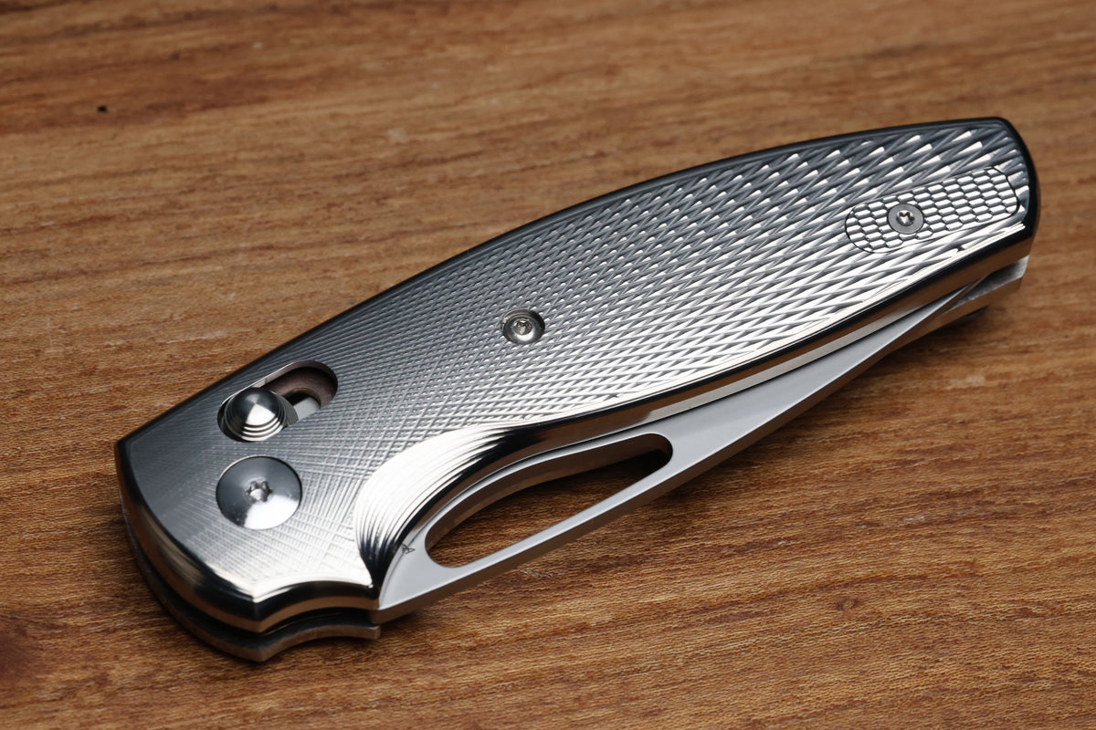 THREE RIVERS MANUFACTURING BULLDOG REV B RIVER-LOK LIZARD SKIN TITANIUM MAGNACUT BLADE