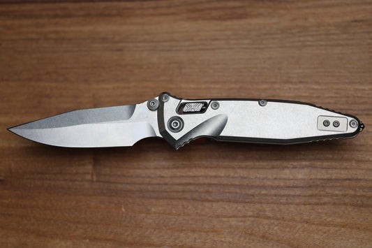 MICROTECH MARFIONE SELECT SOCOM RAM-LOK SPEAR POINT STONEWASH SLAB SIDE TITANIUM W/BRONZE TI ACCENT 160RLS-10SMS2