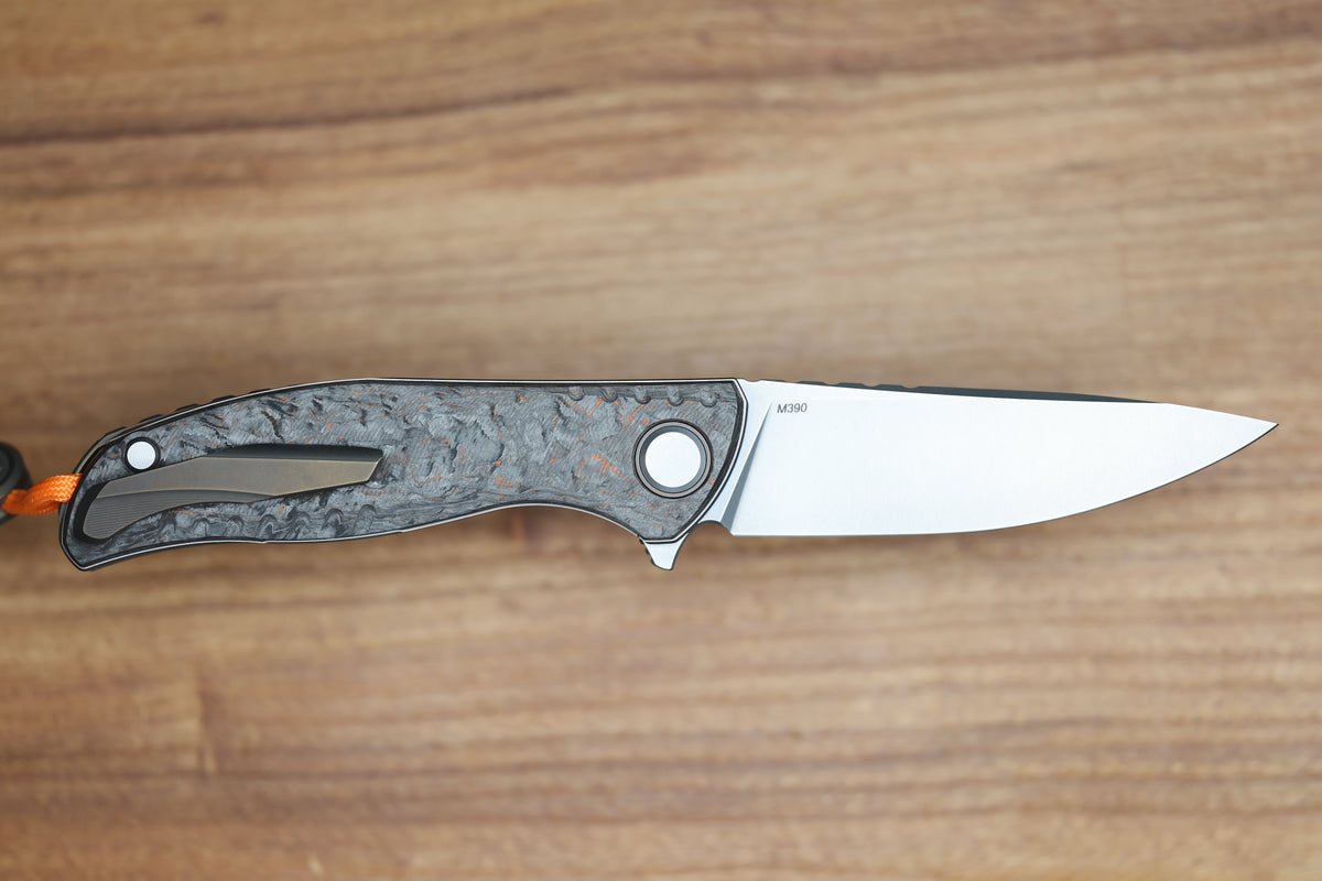 SHIROGOROV F3 - HALLOWEEN SPECIAL EDITION - M390 BLADE - HALLOWEEN TECHNOCARBO HANDLE - MRBS