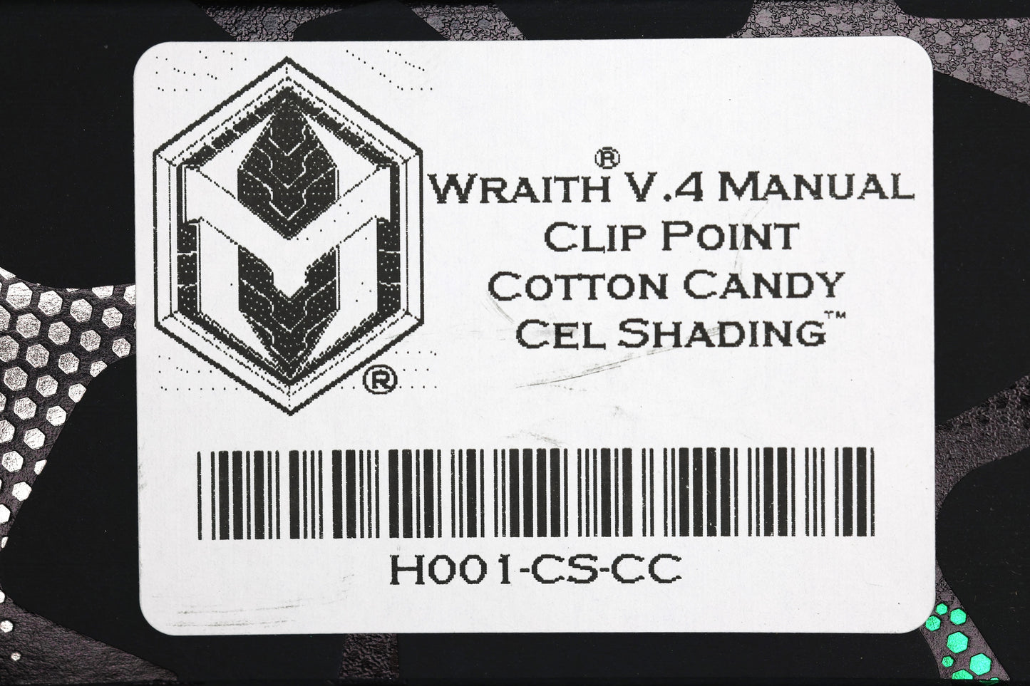 HERETIC KNIVES WRAITH V4 MANUAL COTTON CANDY CEL SHADE W/ MAGNACUT H001-CS-CC