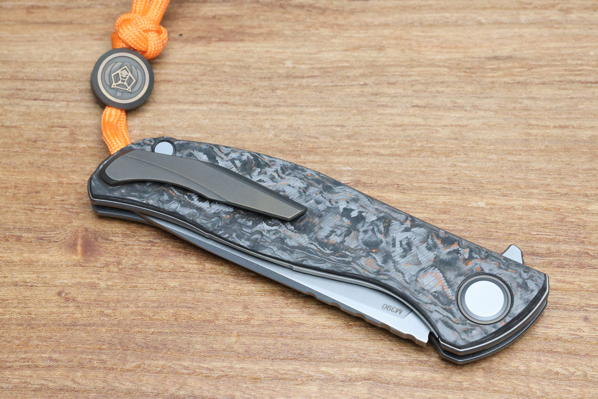 SHIROGOROV F3 - HALLOWEEN SPECIAL EDITION - M390 BLADE - HALLOWEEN TECHNOCARBO HANDLE - MRBS