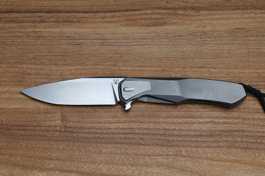 SHIROGOROV "LIMITED EDITION" SCOTT COOK DESIGN RUSSIAN LOCHSA - S90V BLADE - INTEGRAL TITANIUM HANDLE - BUSHING SYSTEM