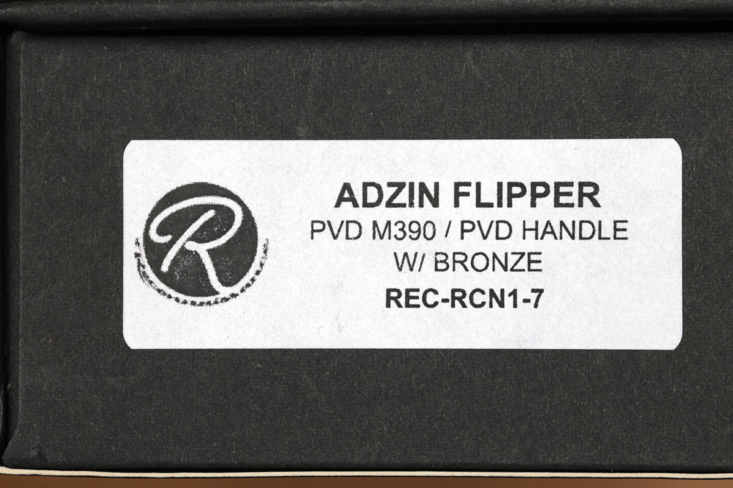 RECONNAISSANCE ADZIN FLIPPER – PVD M390 BLADE – PVD TITANIUM HANDLE W/ BRONZE ACCENTS