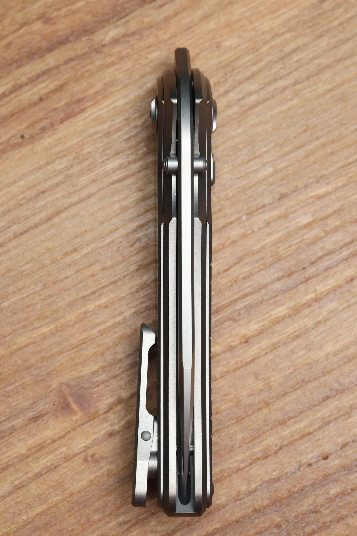 HAWK KNIFE DESIGNS TALON BRIGHTWASHED TITANIUM HANDLE SCALES M390 BLADE
