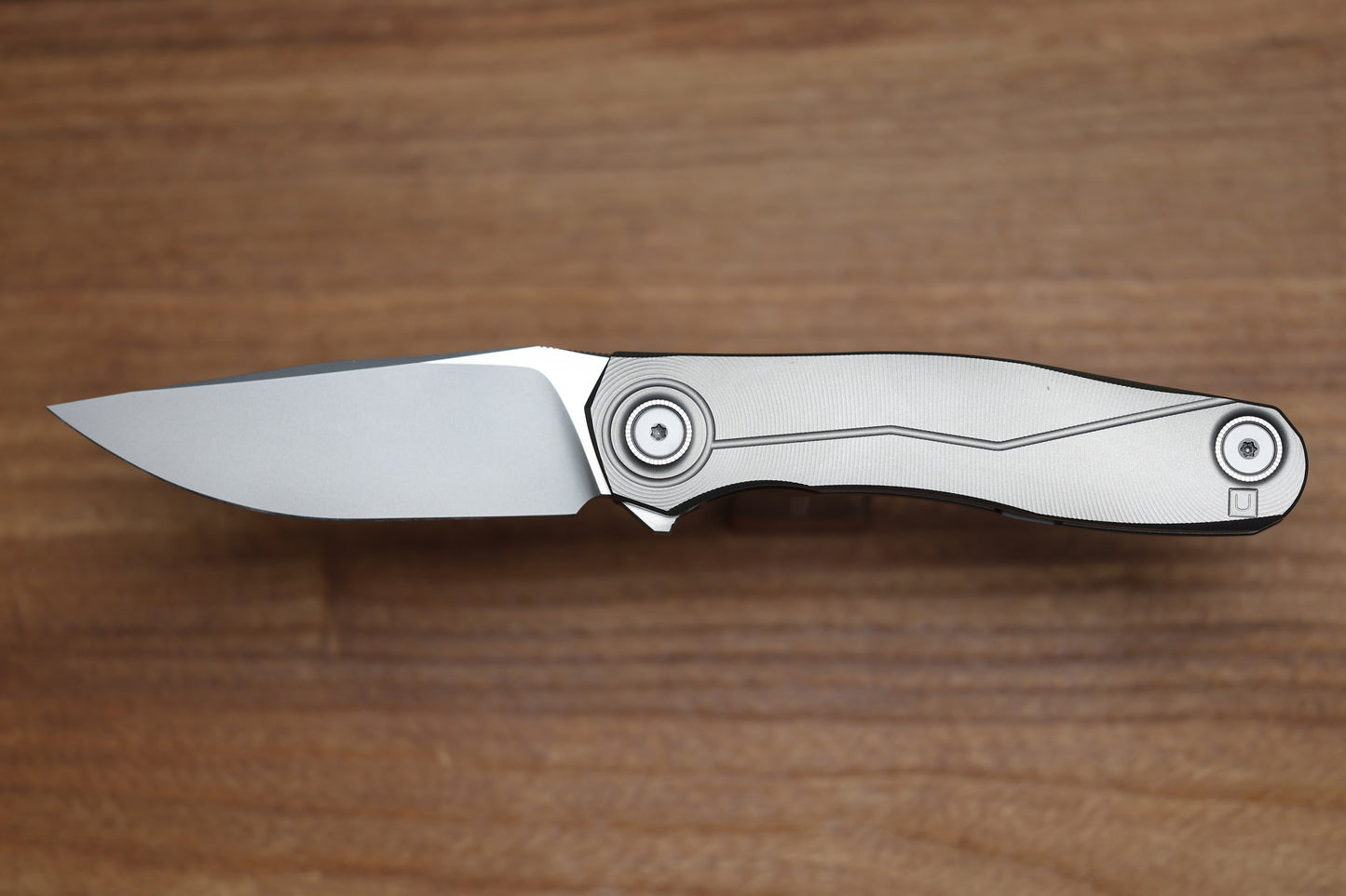 ULDANOV CUSTOM KNIVES R2 W/ MILLED TITANIUM HANDLES & MAGNACUT BLADE