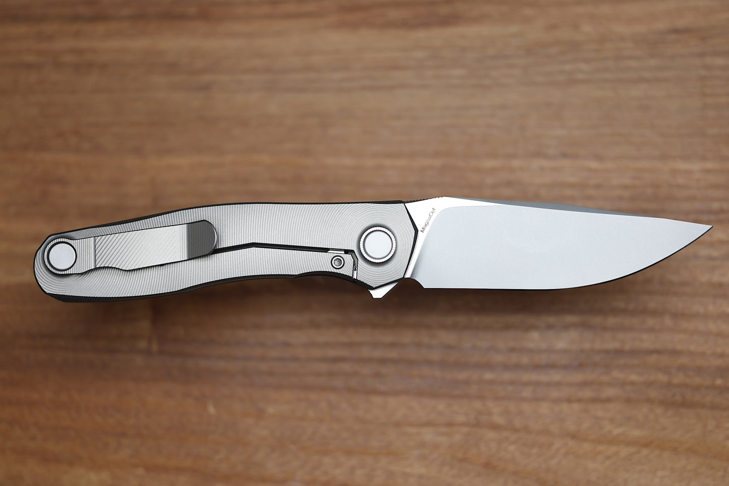 ULDANOV CUSTOM KNIVES R2 W/ MILLED TITANIUM HANDLES & MAGNACUT BLADE