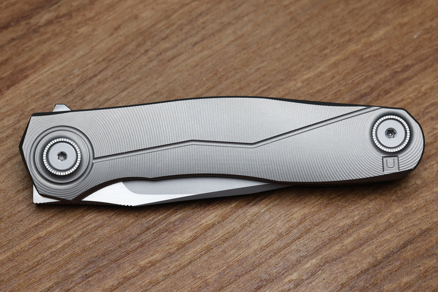 ULDANOV CUSTOM KNIVES R2 W/ MILLED TITANIUM HANDLES & MAGNACUT BLADE