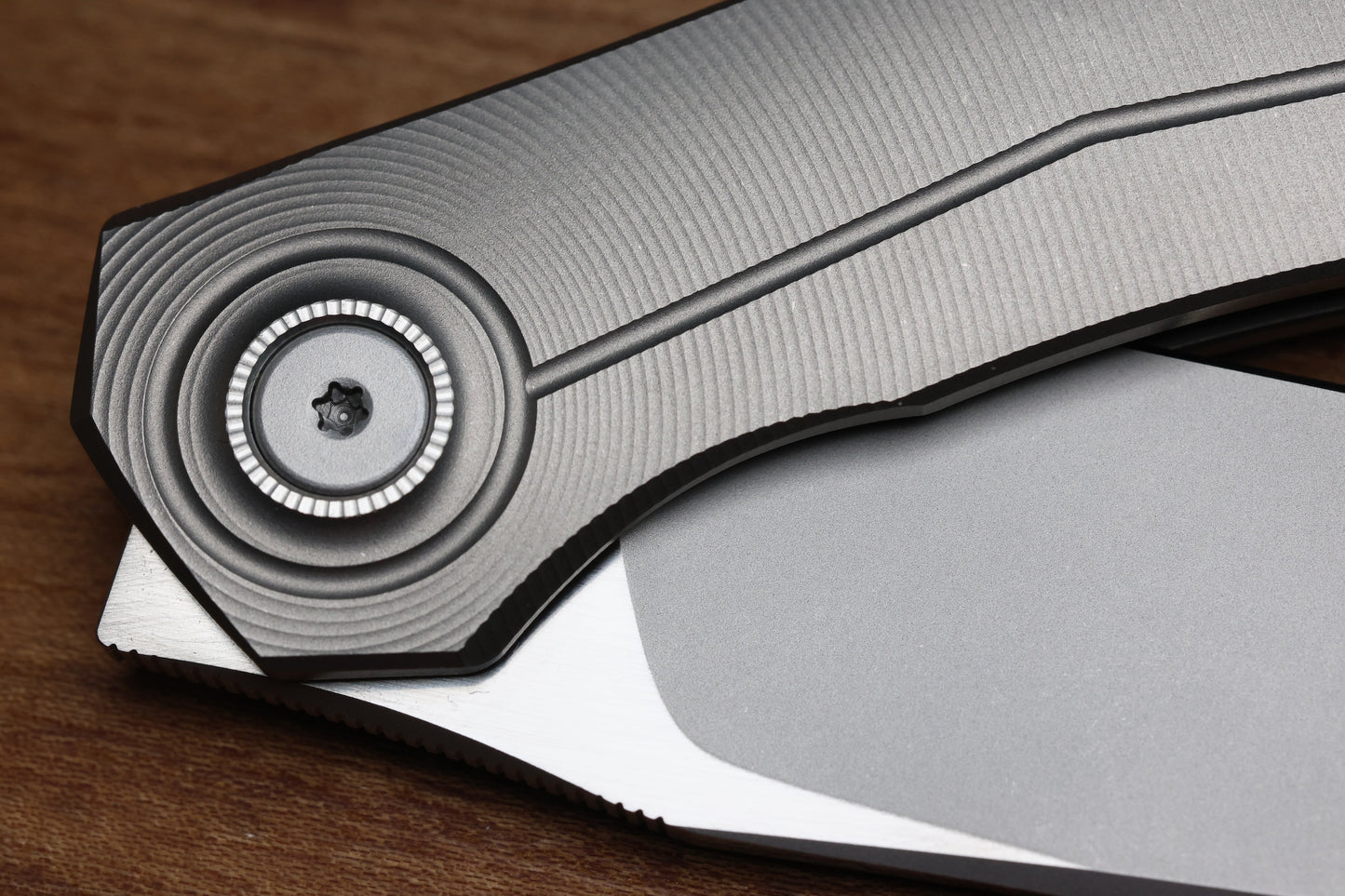 ULDANOV CUSTOM KNIVES R2 W/ MILLED TITANIUM HANDLES & MAGNACUT BLADE