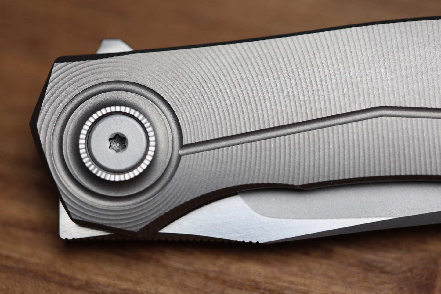 ULDANOV CUSTOM KNIVES R2 W/ MILLED TITANIUM HANDLES & MAGNACUT BLADE