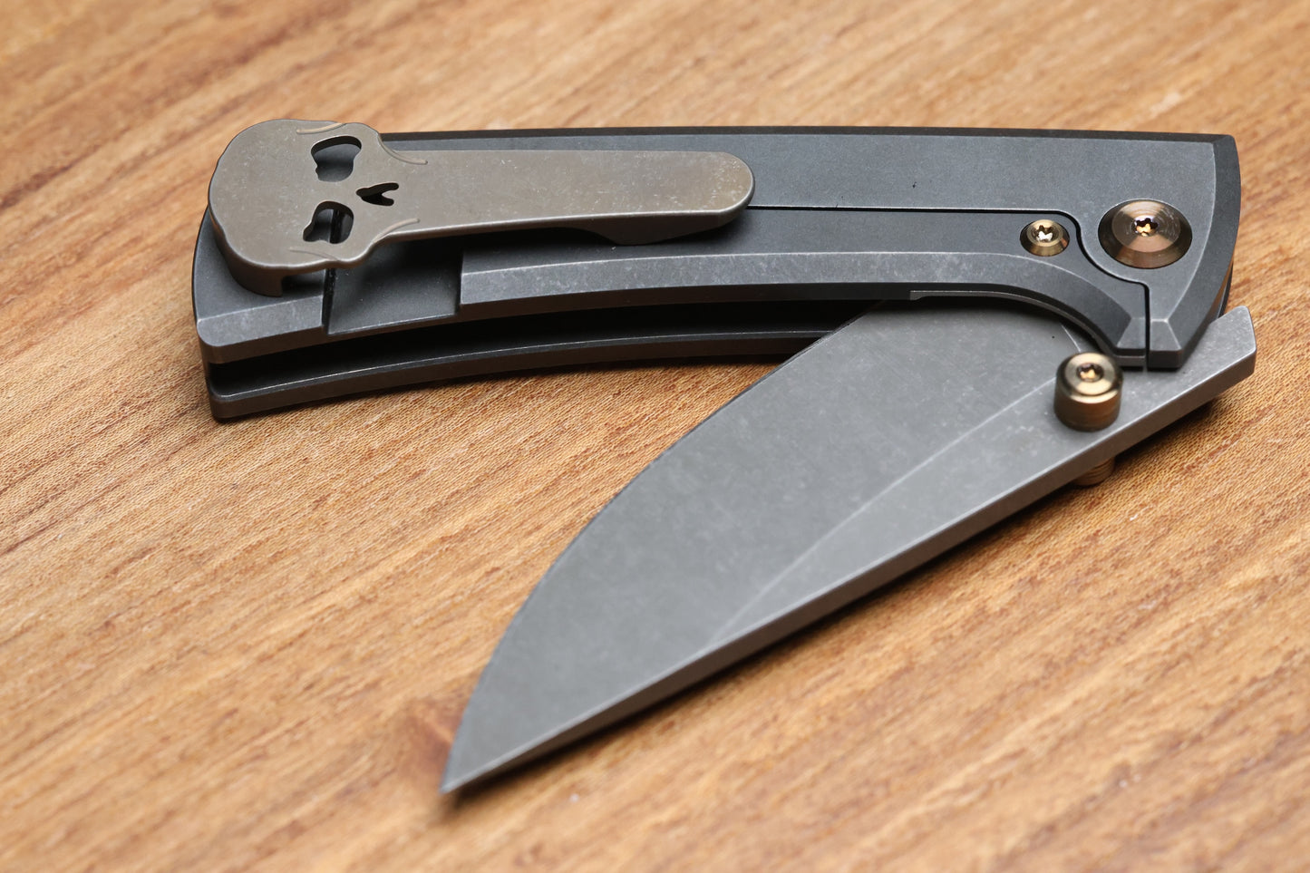 CHAVES KNIVES RCK9 CRUSADER TITANIUM 3.25" DROP POINT BATTLE FINISH