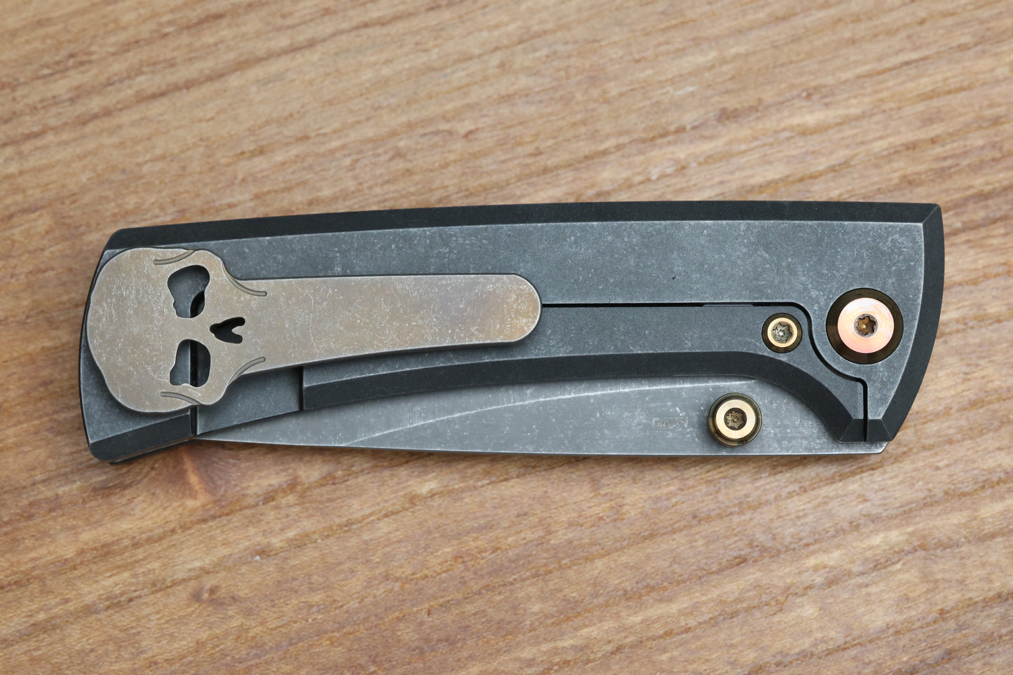 CHAVES KNIVES RCK9 CRUSADER TITANIUM 3.25" DROP POINT BATTLE FINISH