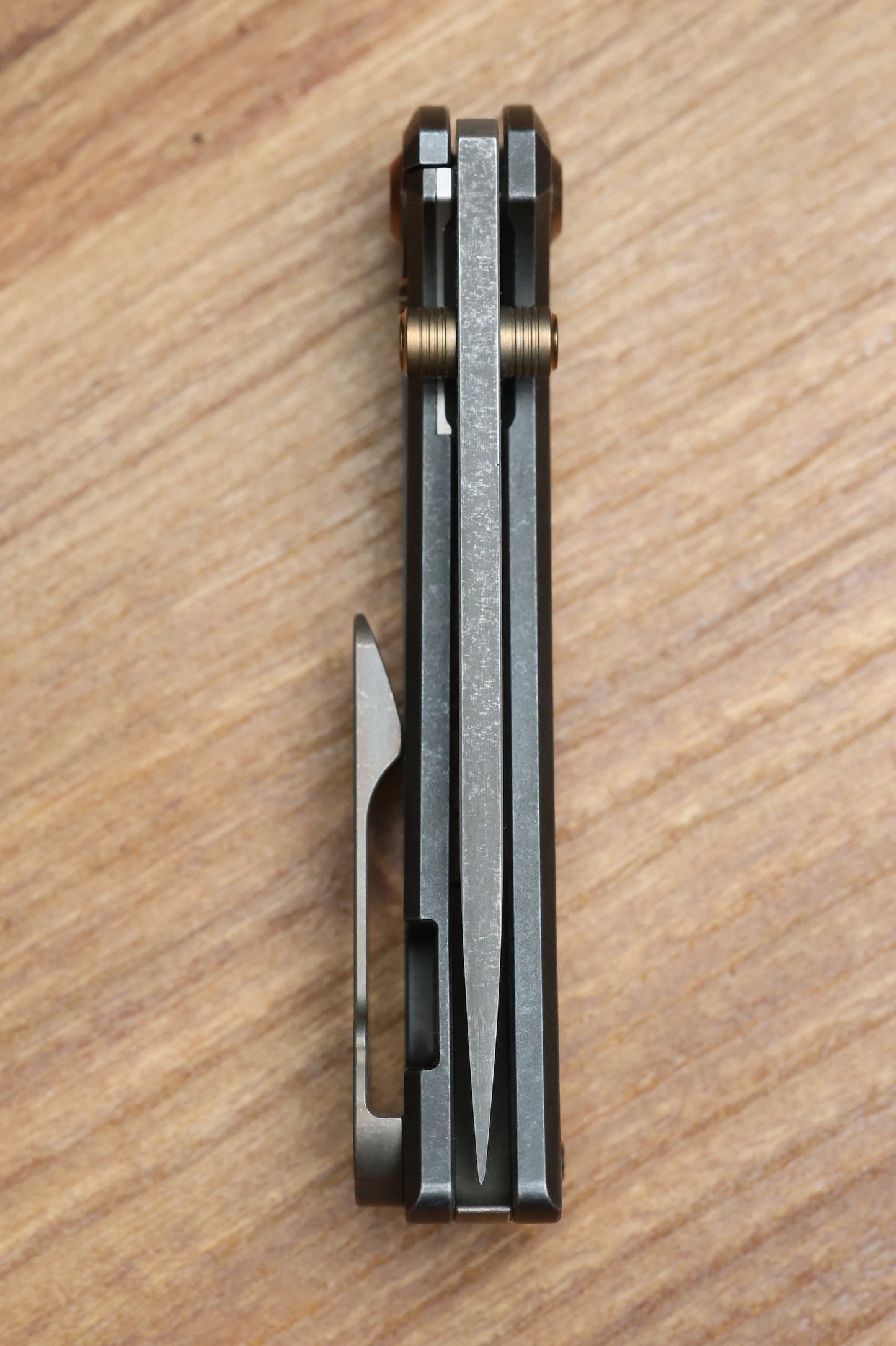 CHAVES KNIVES RCK9 CRUSADER TITANIUM 3.25" DROP POINT BATTLE FINISH