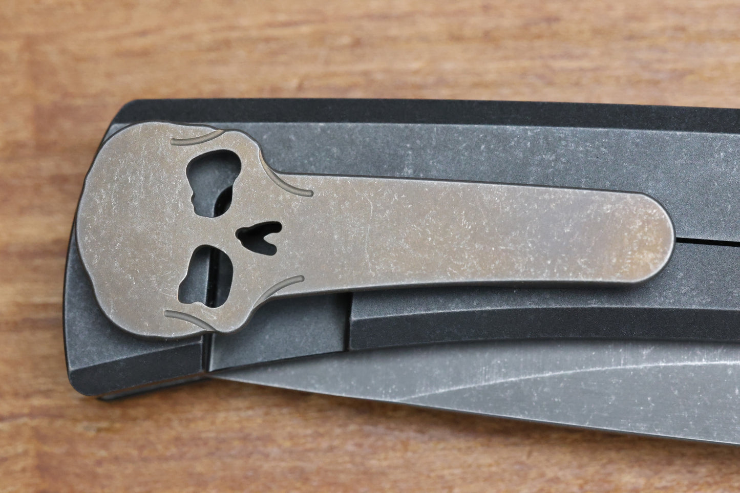 CHAVES KNIVES RCK9 CRUSADER TITANIUM 3.25" DROP POINT BATTLE FINISH