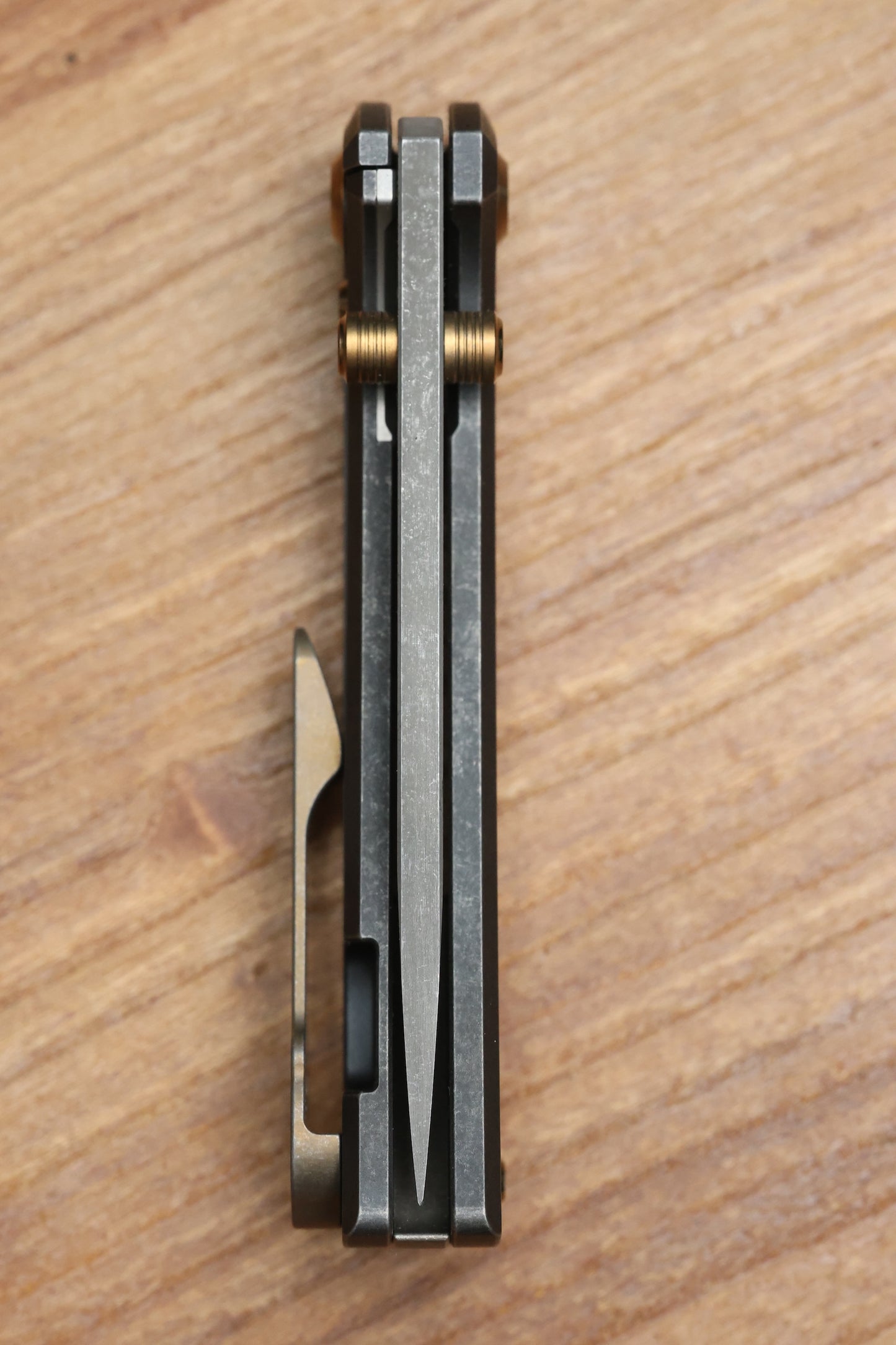 CHAVES KNIVES RCK9 BLACK DRAGON SCALE TITANIUM 3.25" DROP POINT BATTLE FINISH