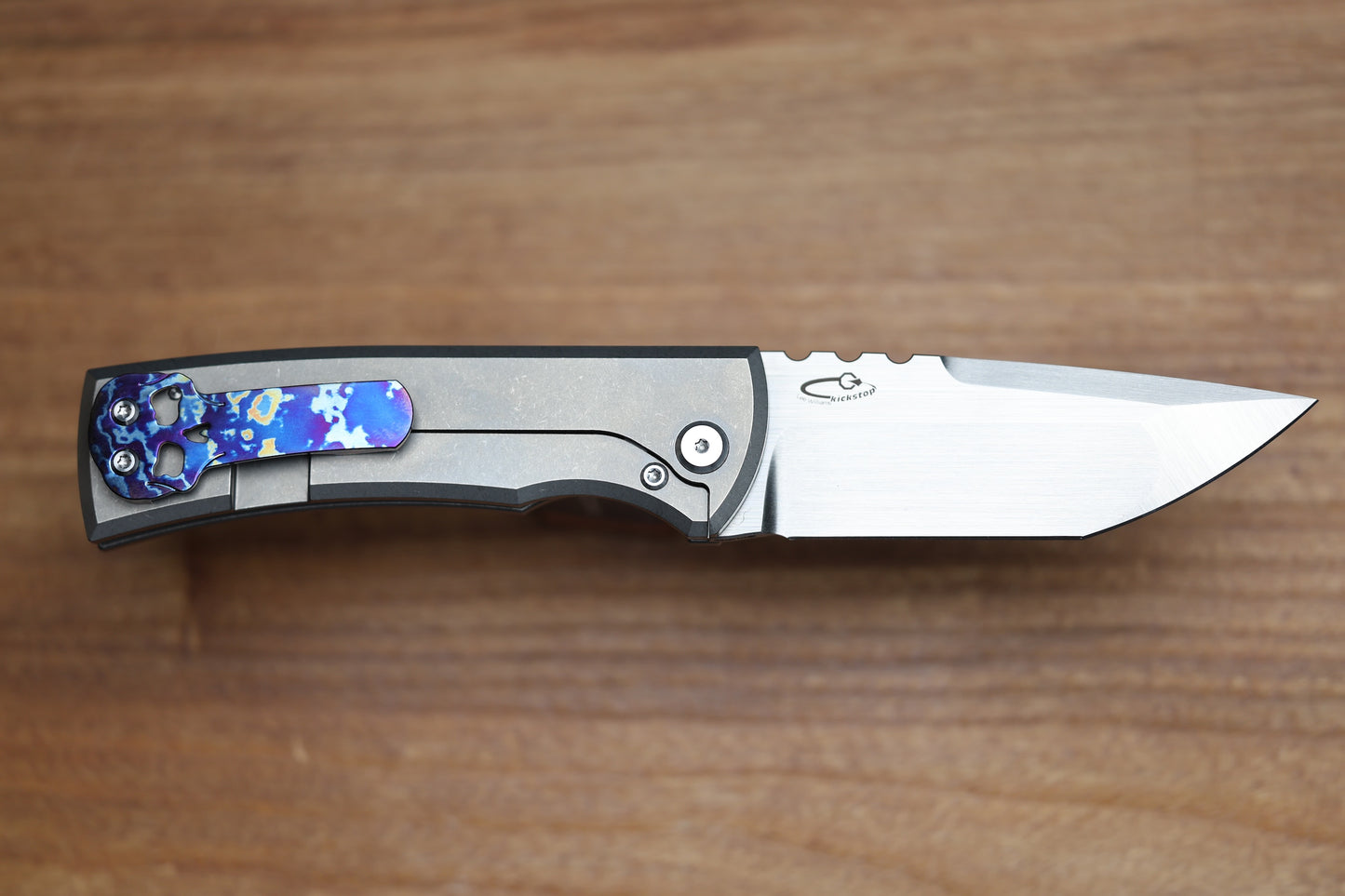 CHAVES ULTRAMAR REDENCION 229 KICKSTOP – TANTO M390 BLADE – TITANIUM HANDLE MOKUTI ACCENTS
