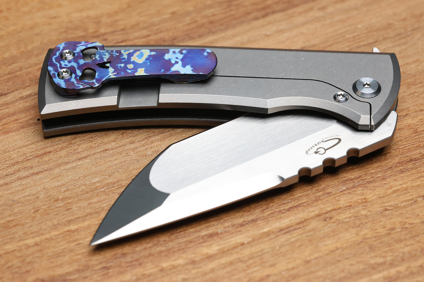 CHAVES ULTRAMAR REDENCION 229 KICKSTOP – TANTO M390 BLADE – TITANIUM HANDLE MOKUTI ACCENTS