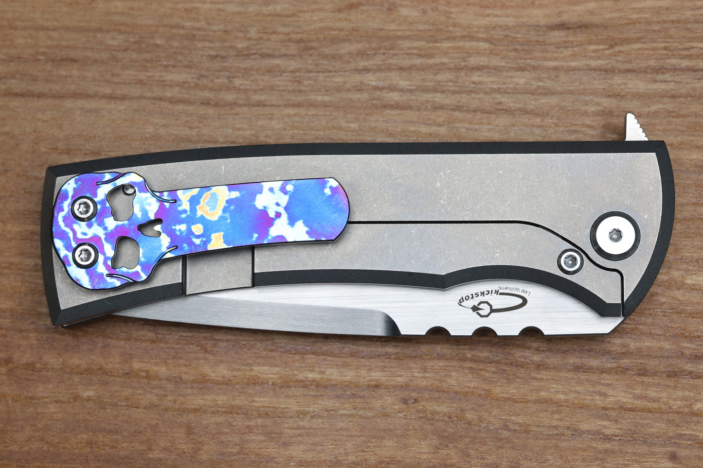CHAVES ULTRAMAR REDENCION 229 KICKSTOP – TANTO M390 BLADE – TITANIUM HANDLE MOKUTI ACCENTS