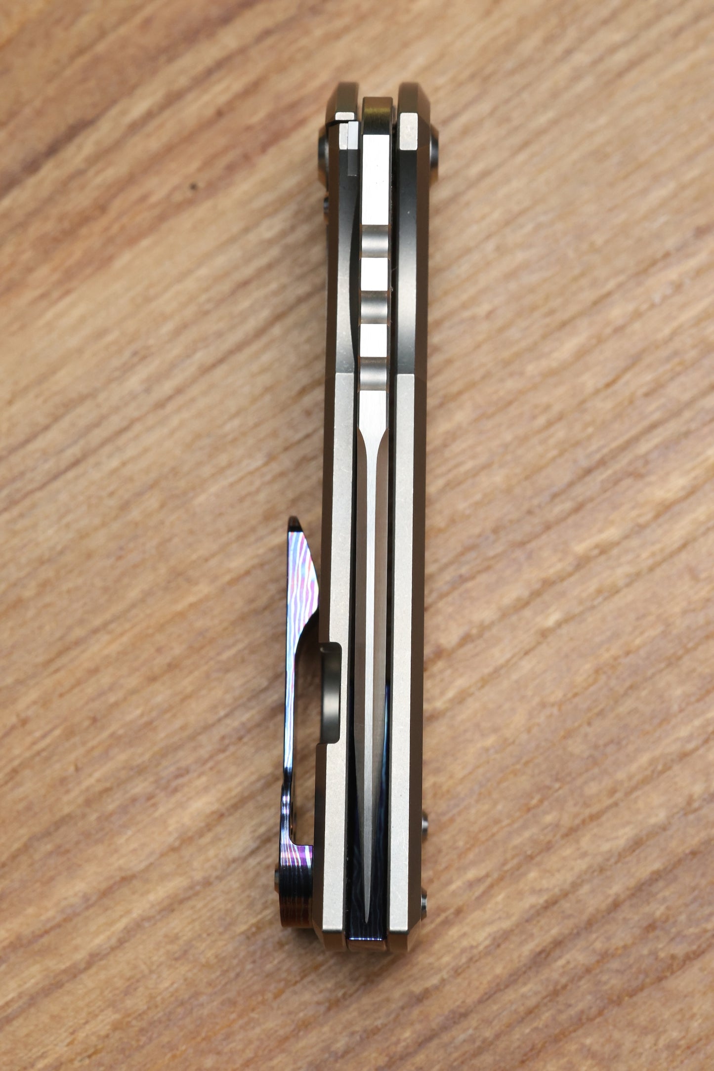 CHAVES ULTRAMAR REDENCION 229 KICKSTOP – TANTO M390 BLADE – TITANIUM HANDLE MOKUTI ACCENTS