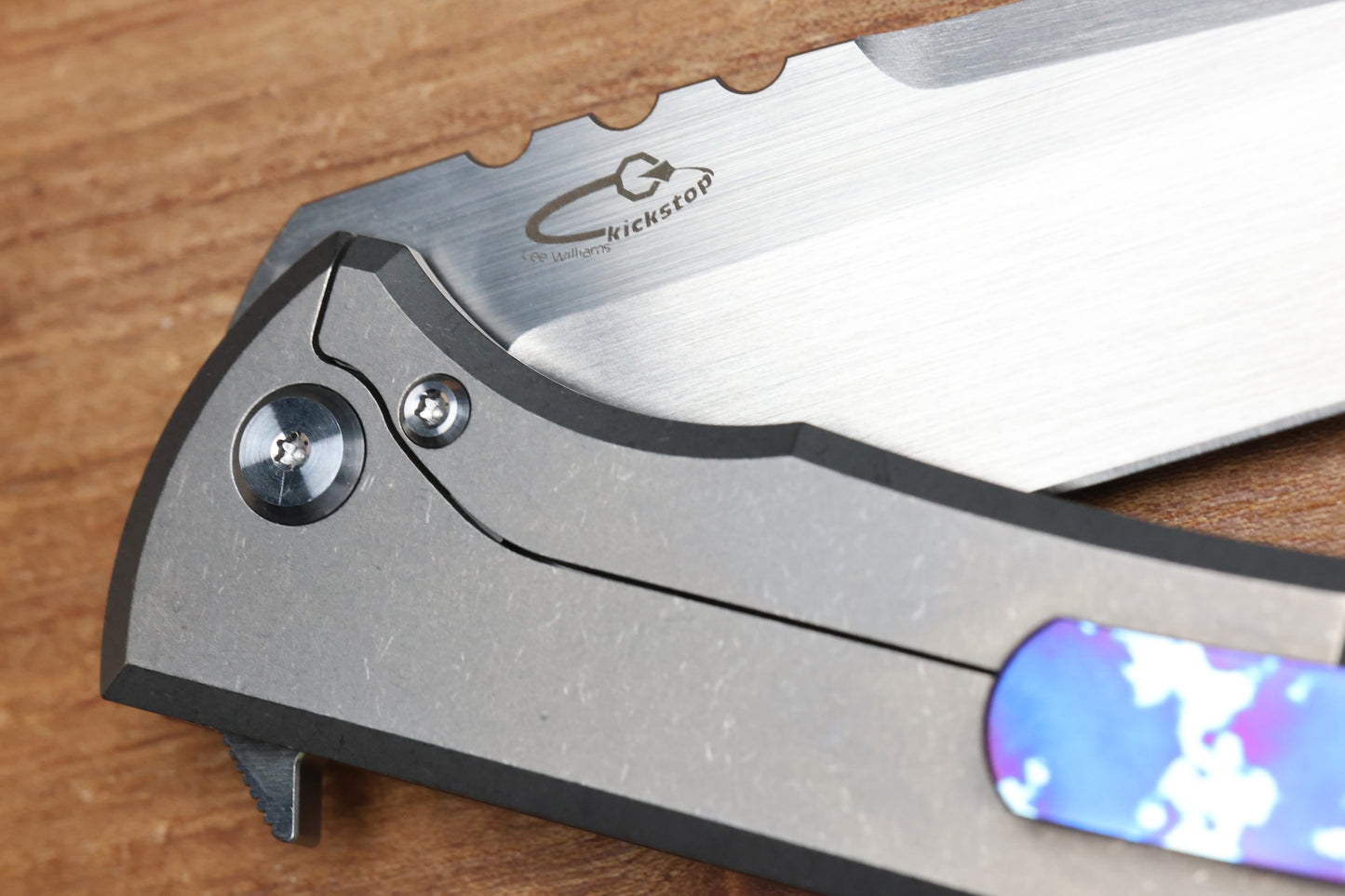 CHAVES ULTRAMAR REDENCION 229 KICKSTOP – TANTO M390 BLADE – TITANIUM HANDLE MOKUTI ACCENTS