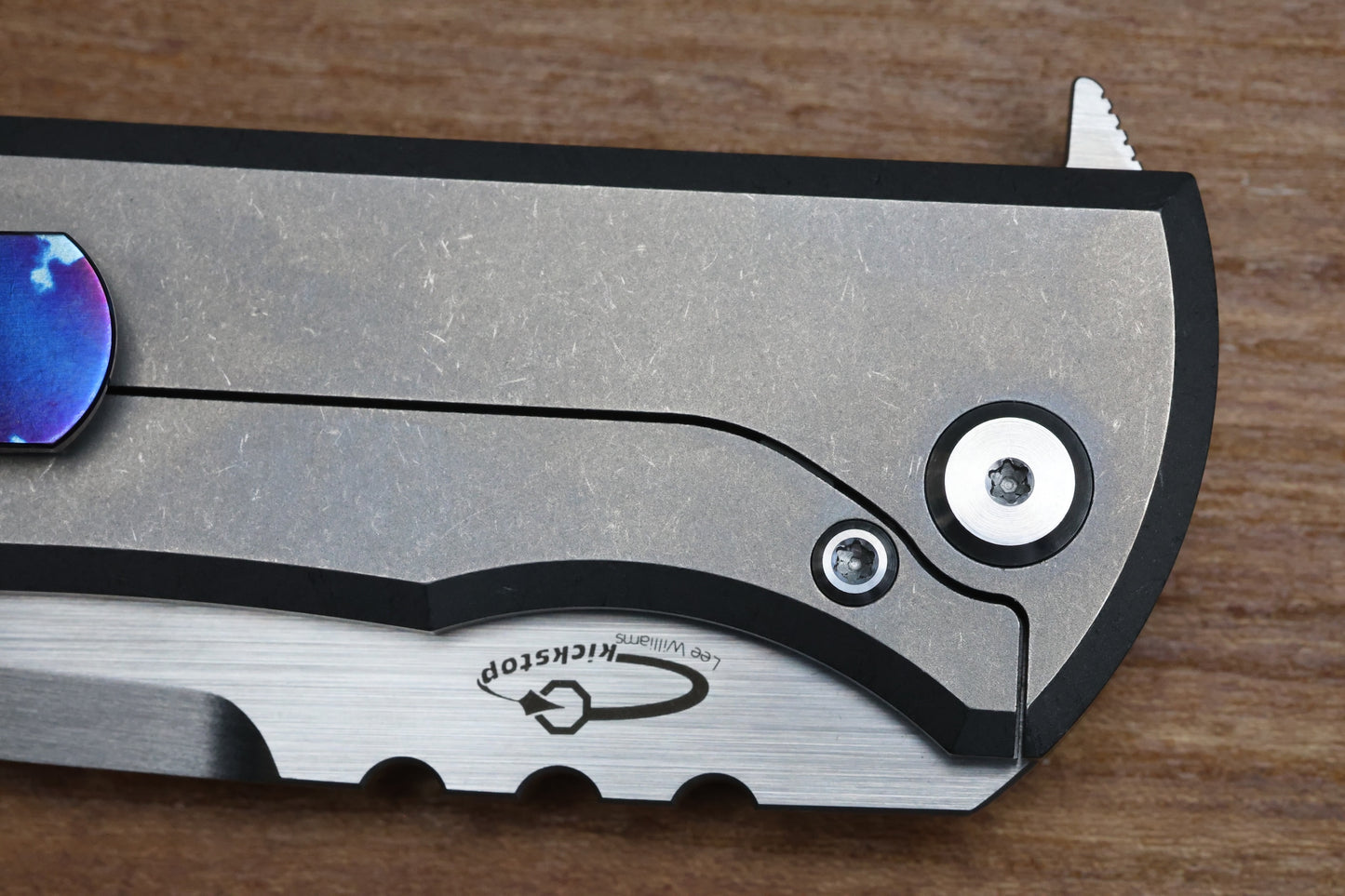 CHAVES ULTRAMAR REDENCION 229 KICKSTOP – TANTO M390 BLADE – TITANIUM HANDLE MOKUTI ACCENTS