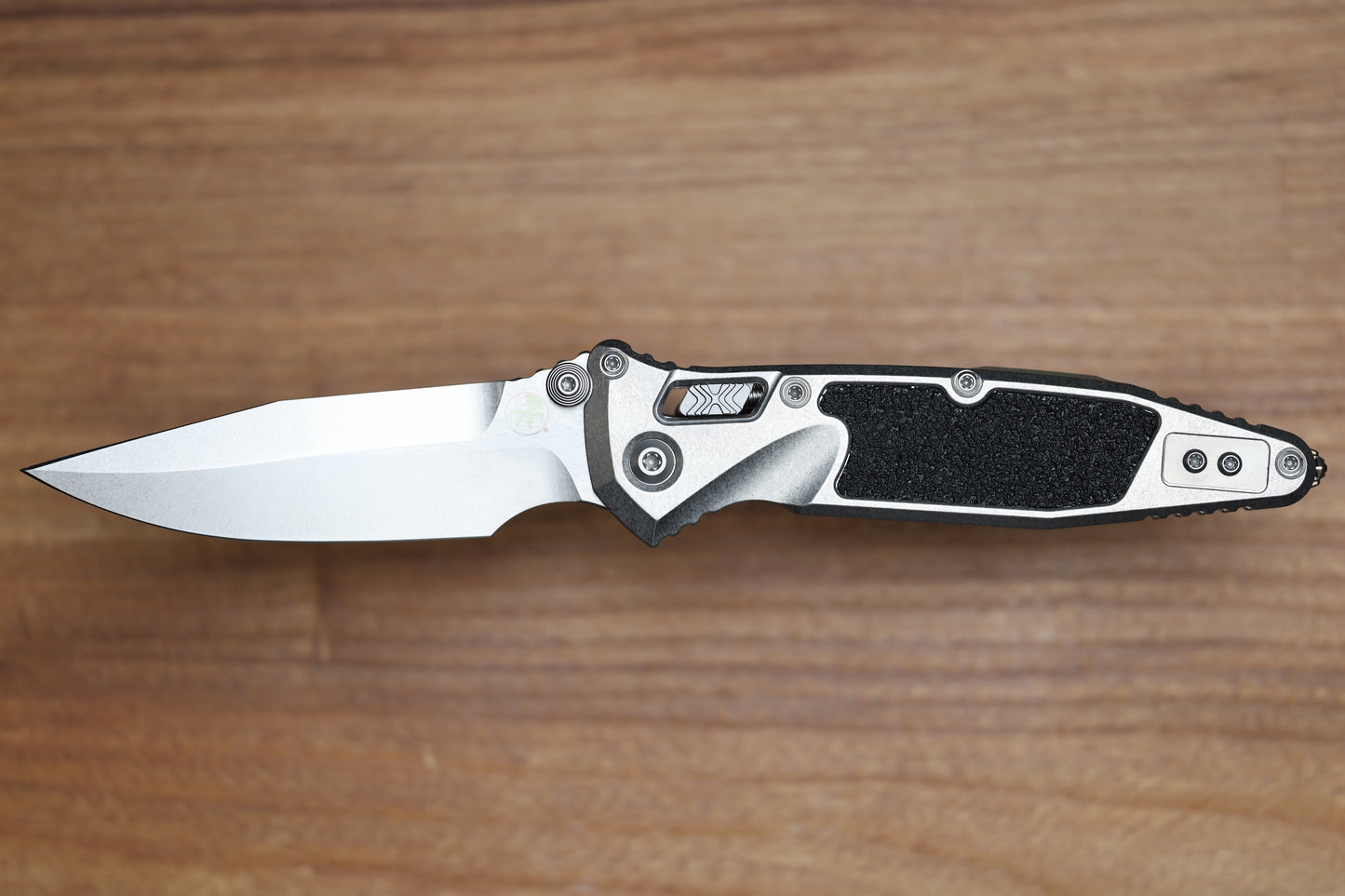 MICROTECH MARFIONE SELECT SOCOM RAM-LOK SPEAR POINT STONEWASH TITANIUM TEXTURED INLAY W/ BRONZE TI ACCENT 160RL-10SMS2