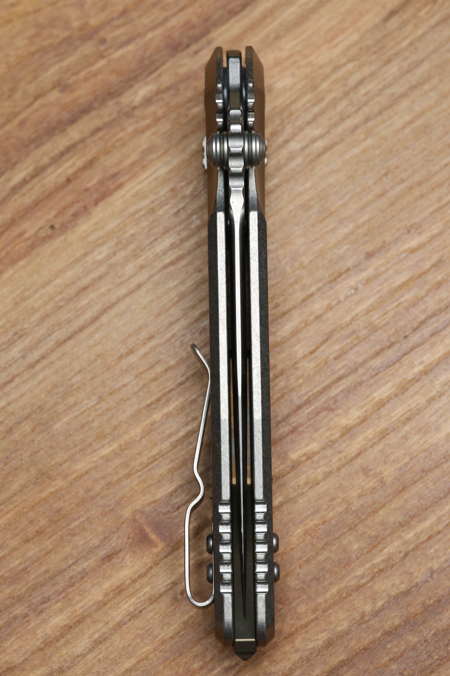 MICROTECH MARFIONE SELECT SOCOM RAM-LOK SPEAR POINT STONEWASH TITANIUM TEXTURED INLAY W/ BRONZE TI ACCENT 160RL-10SMS2