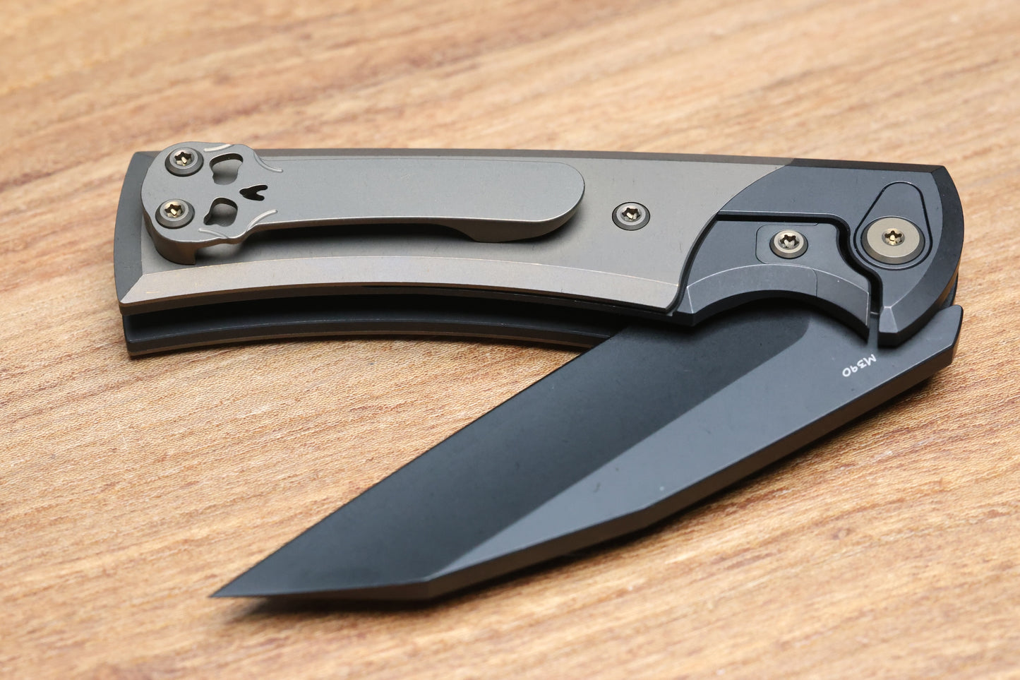CHAVES KNIVES SANGRE STREET INTEGRAL PVD BRONZE M390 WHARNCLIFFE BLADE