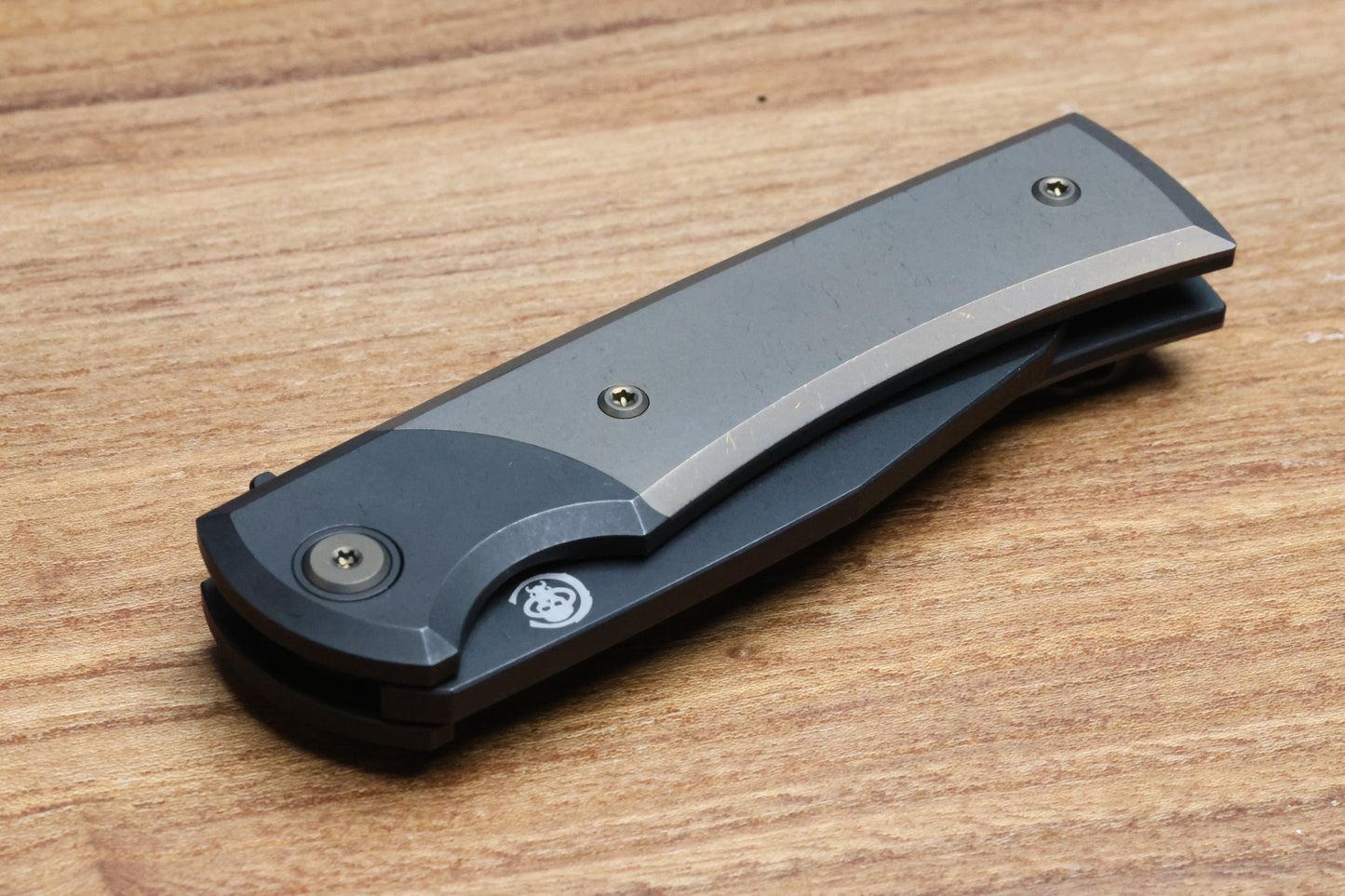 CHAVES KNIVES SANGRE STREET INTEGRAL PVD BRONZE M390 WHARNCLIFFE BLADE