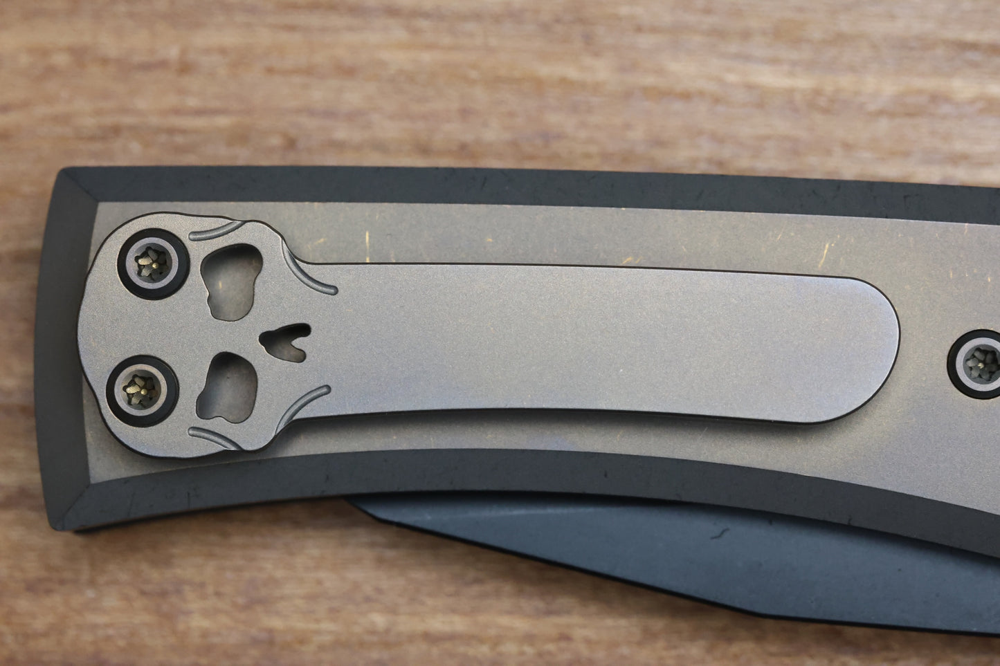 CHAVES KNIVES SANGRE STREET INTEGRAL PVD BRONZE M390 WHARNCLIFFE BLADE