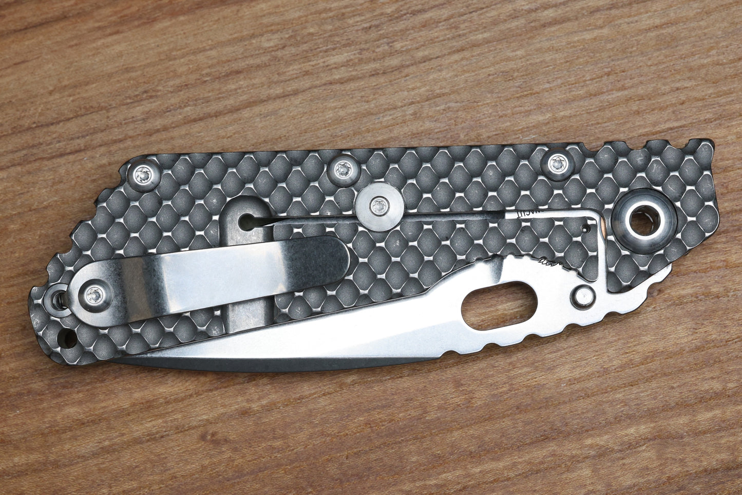 STRIDER KNIVES SMF DGG - TITANIUM/OD GREEN G10 HANDLE - DROP POINT MAGNACUT BLADE