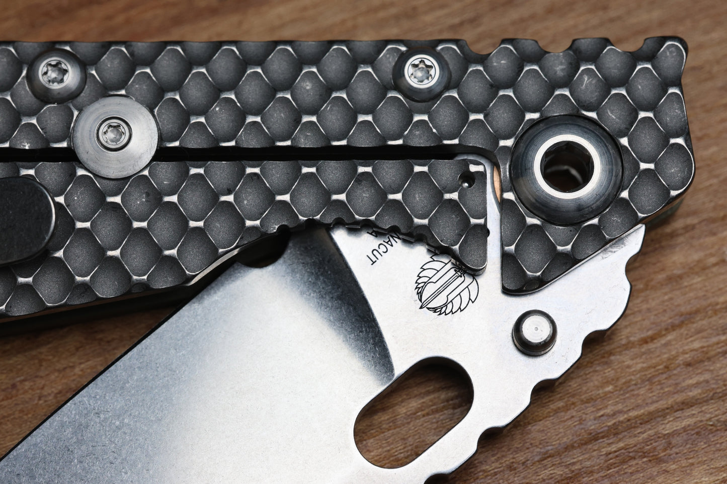 STRIDER KNIVES SMF DGG - TITANIUM/OD GREEN G10 HANDLE - DROP POINT MAGNACUT BLADE