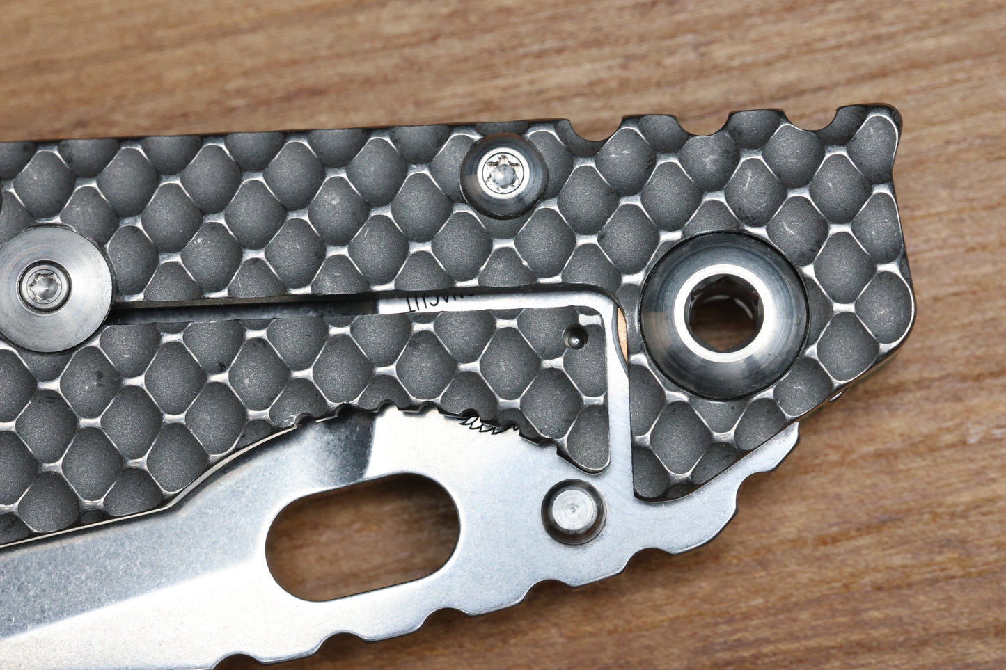 STRIDER KNIVES SMF DGG - TITANIUM/OD GREEN G10 HANDLE - DROP POINT MAGNACUT BLADE