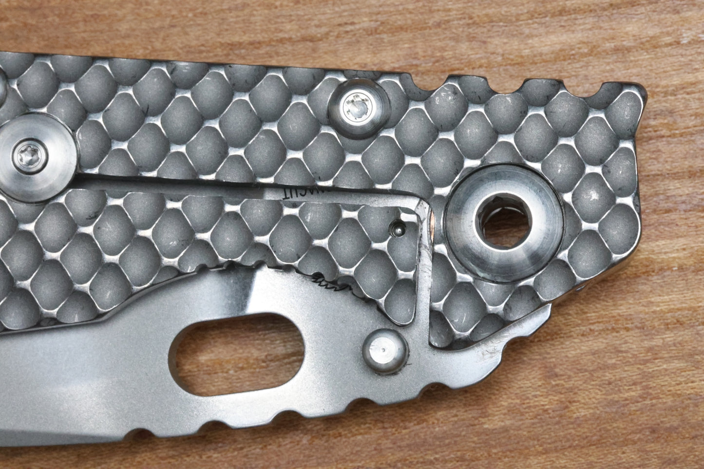 STRIDER KNIVES SMF DGG - TITANIUM/COYOTE TAN G10 HANDLE - DROP POINT MAGNACUT BLADE