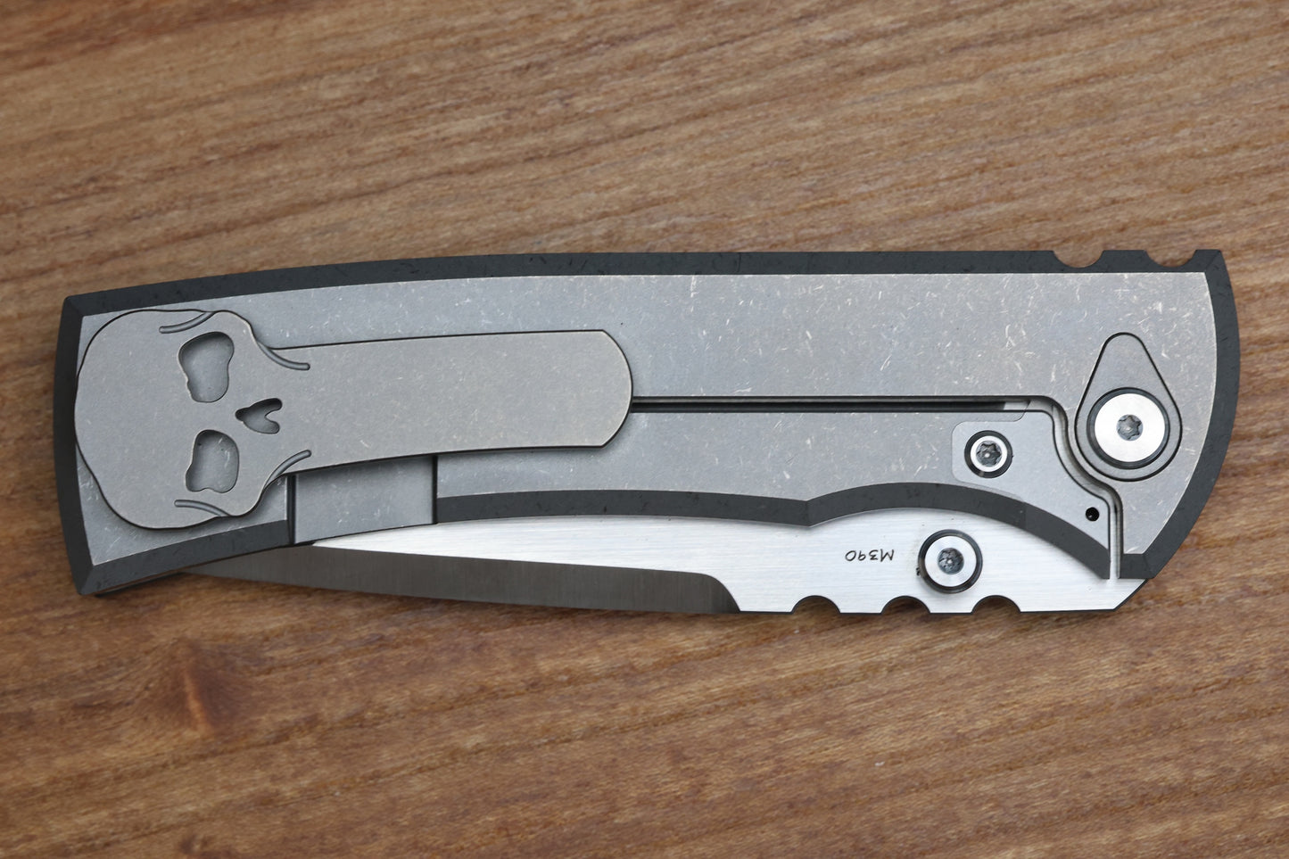 CHAVES INTEGRAL REDENCION 229 SW SMOOTH TITANIUM MAGNETIC INLAY BELT SATIN DROP POINT