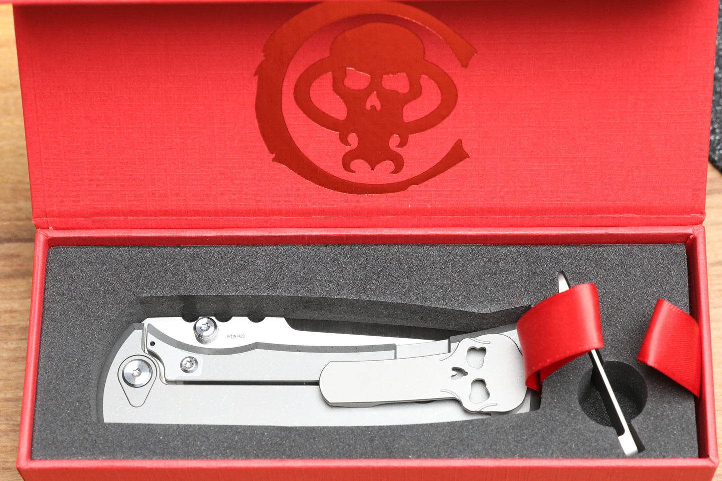 CHAVES INTEGRAL REDENCION 229 SW SMOOTH TITANIUM MAGNETIC INLAY BELT SATIN DROP POINT