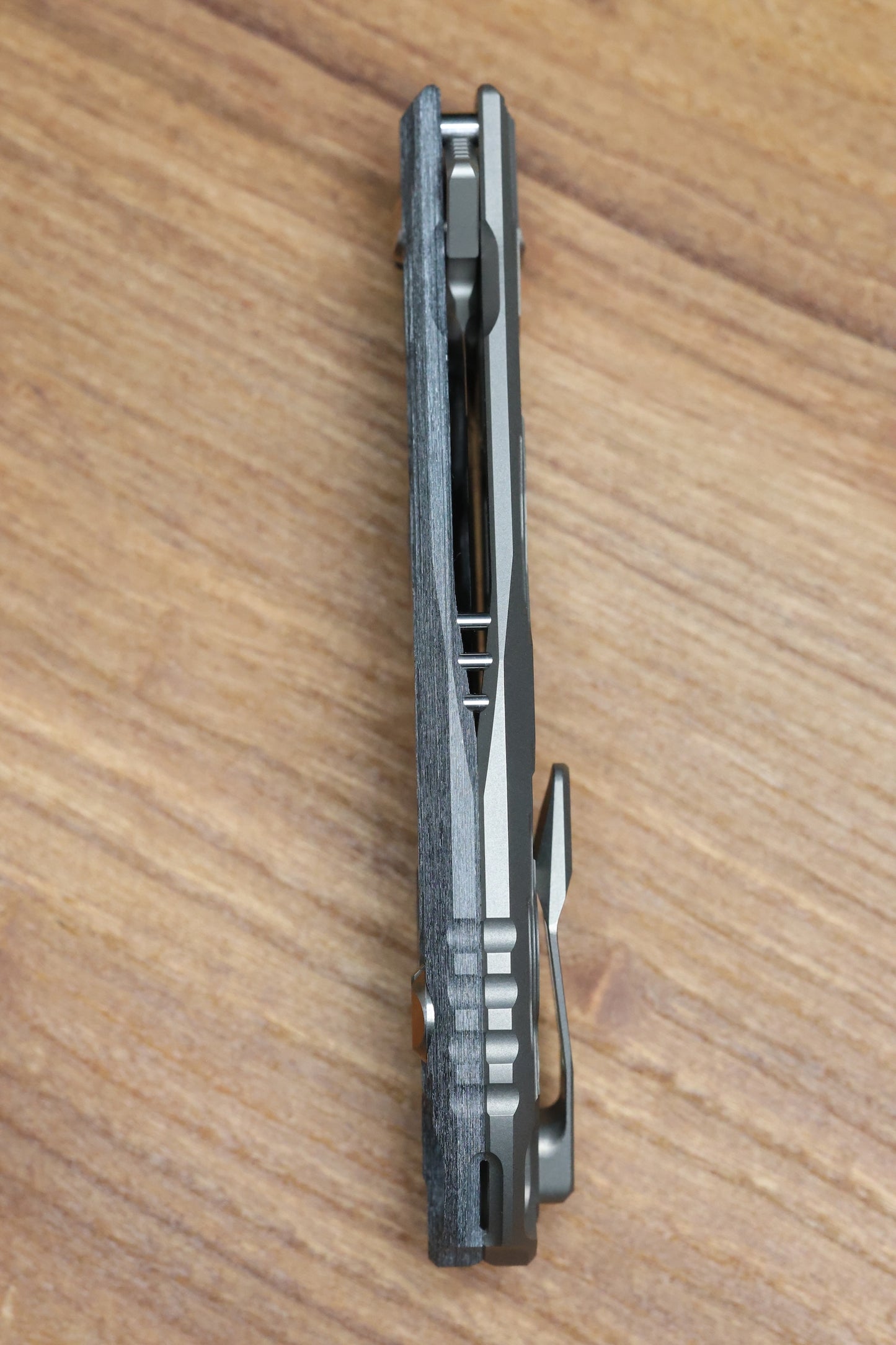 ALEXEY KONYGIN NEW GEN BARMAGLOT CUSTOM WHITE CARBOTI AND TITANIUM HANDLES M398 HAND SATIN BLADE (PREOWNED)