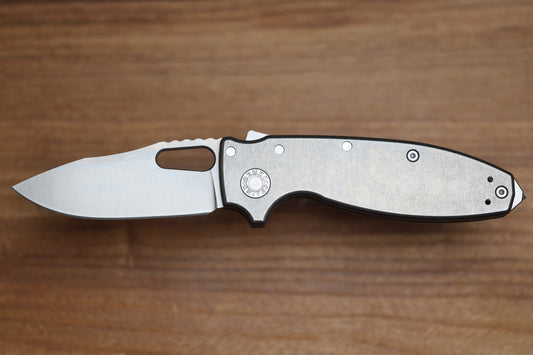 DEMKO KNIVES SHARK-A-TAC SMOOTH TITANIUM HANDLES W/ SPIKE BREAKER & MAGNACUT