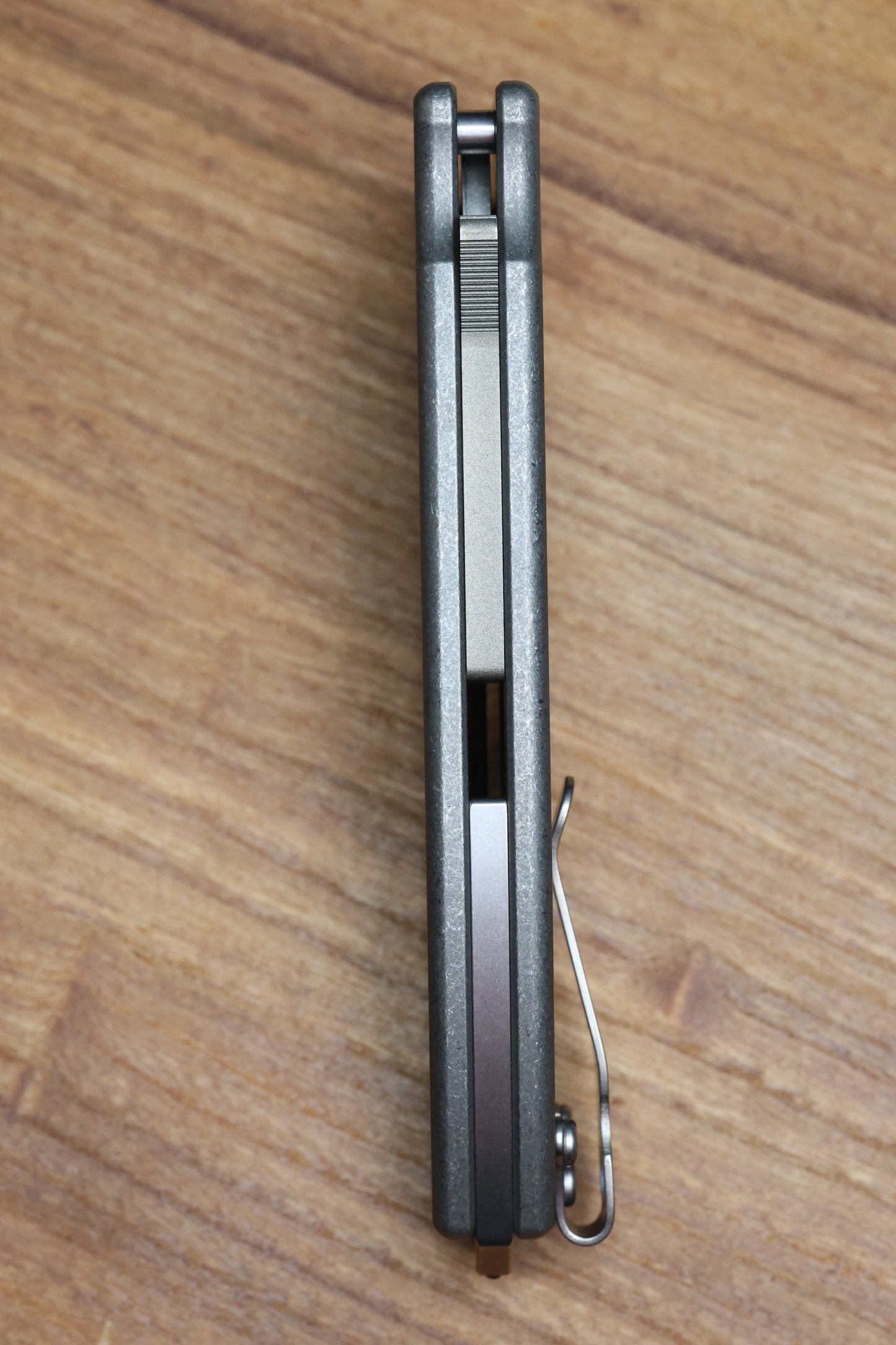 DEMKO KNIVES SHARK-A-TAC SMOOTH TITANIUM HANDLES W/ SOFT TOUCH BREAKER & MAGNACUT